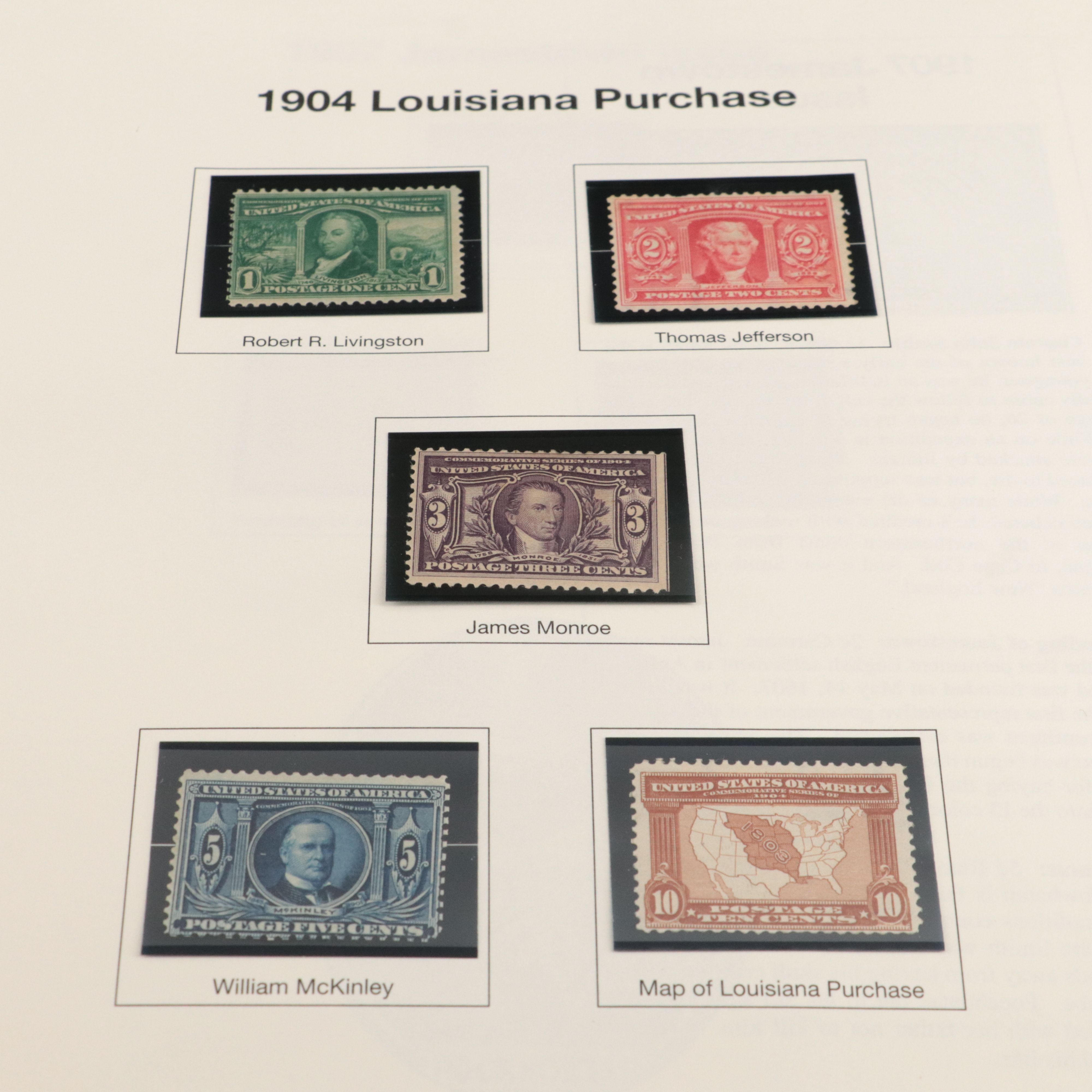 Album of Mint Condition U.S. Commemorative Postage Stamps, 1893 to 1979