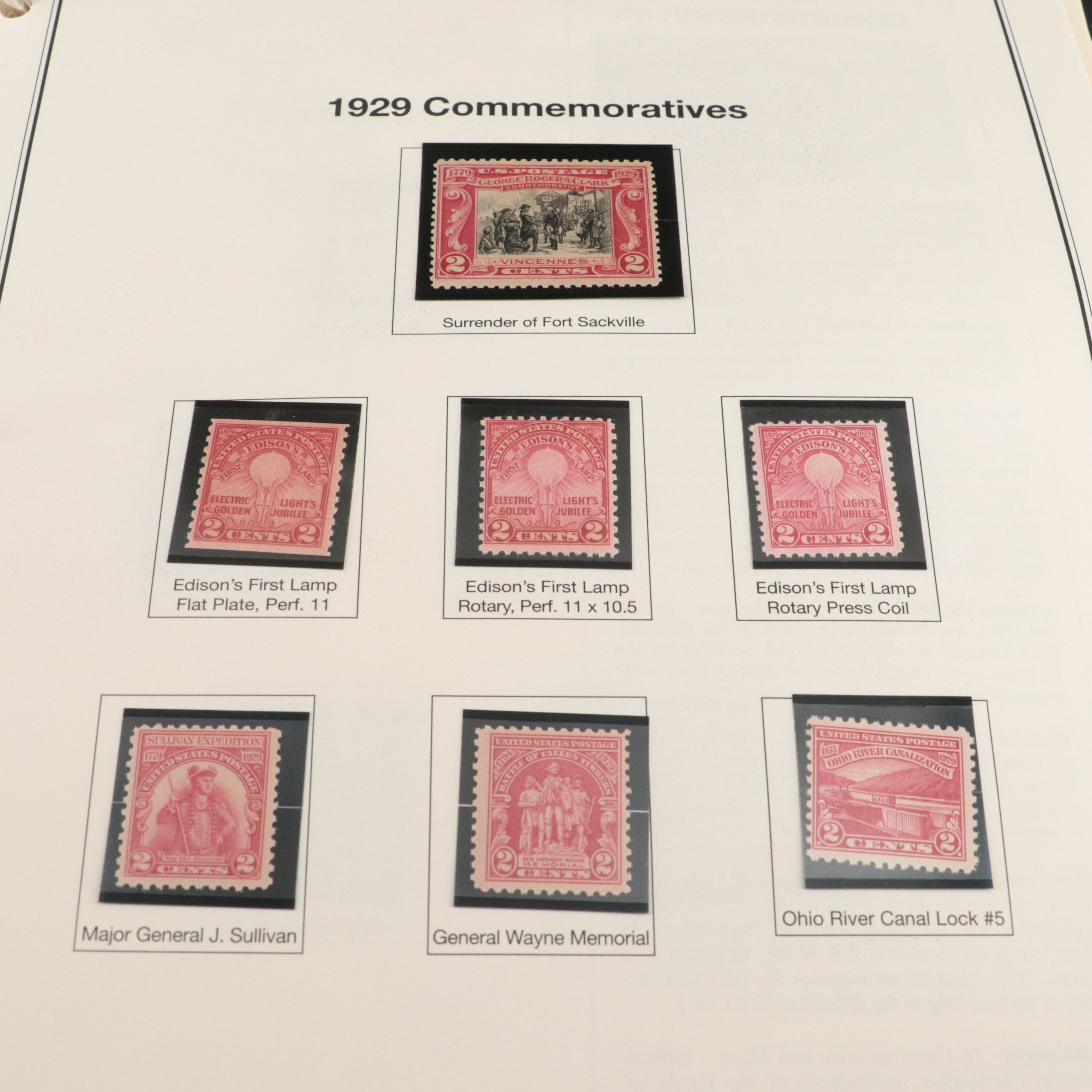 Album of Mint Condition U.S. Commemorative Postage Stamps, 1893 to 1979
