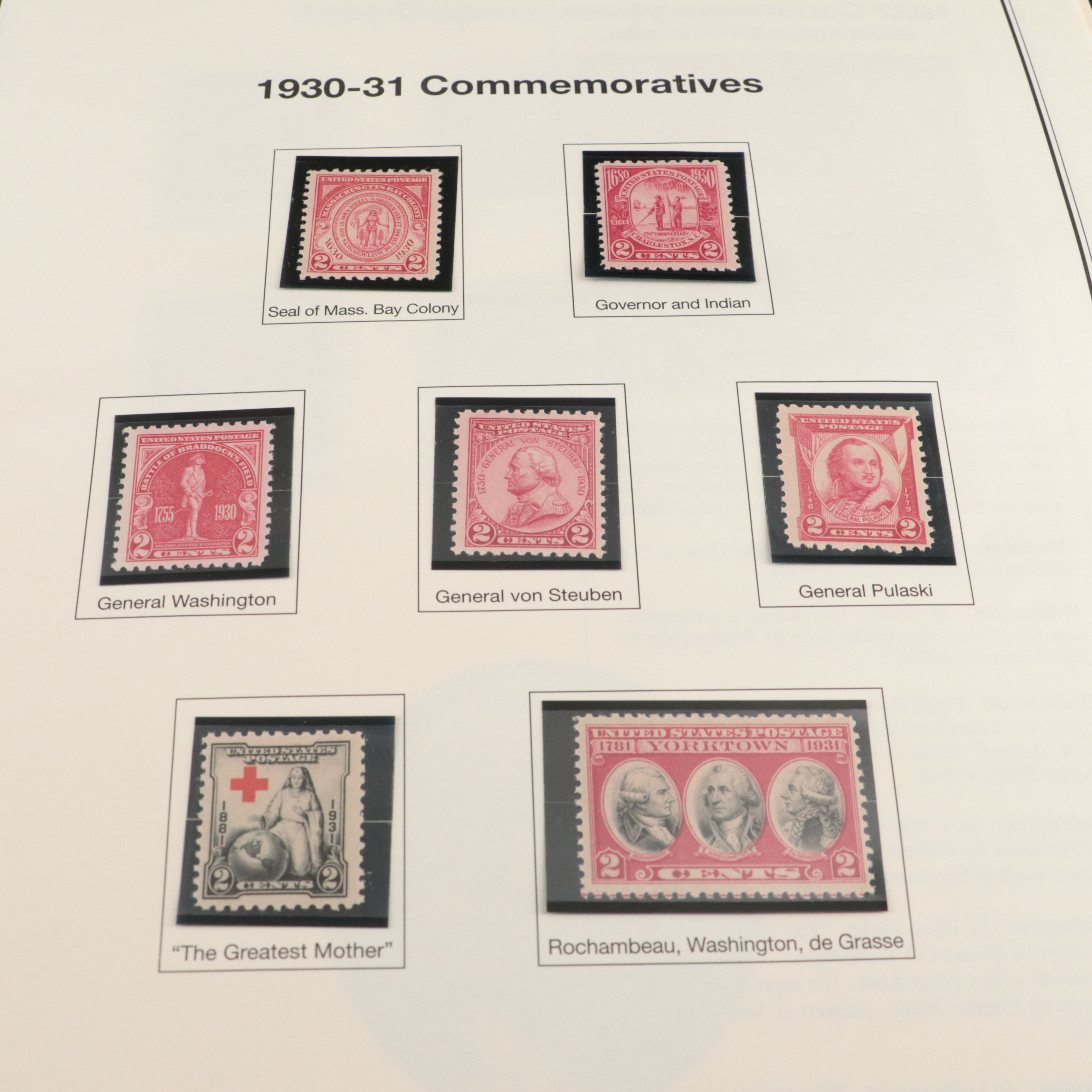 Album of Mint Condition U.S. Commemorative Postage Stamps, 1893 to 1979