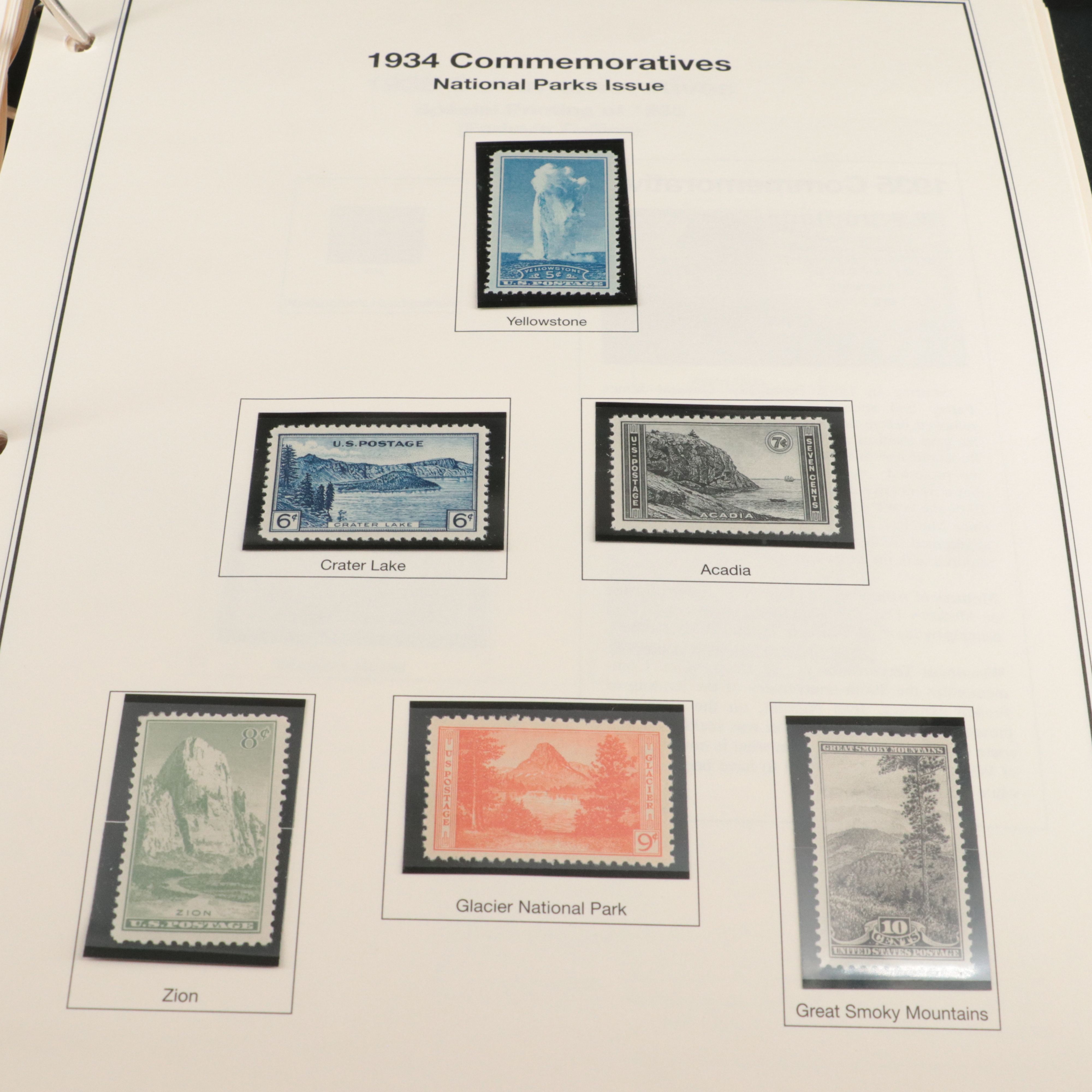 Album of Mint Condition U.S. Commemorative Postage Stamps, 1893 to 1979