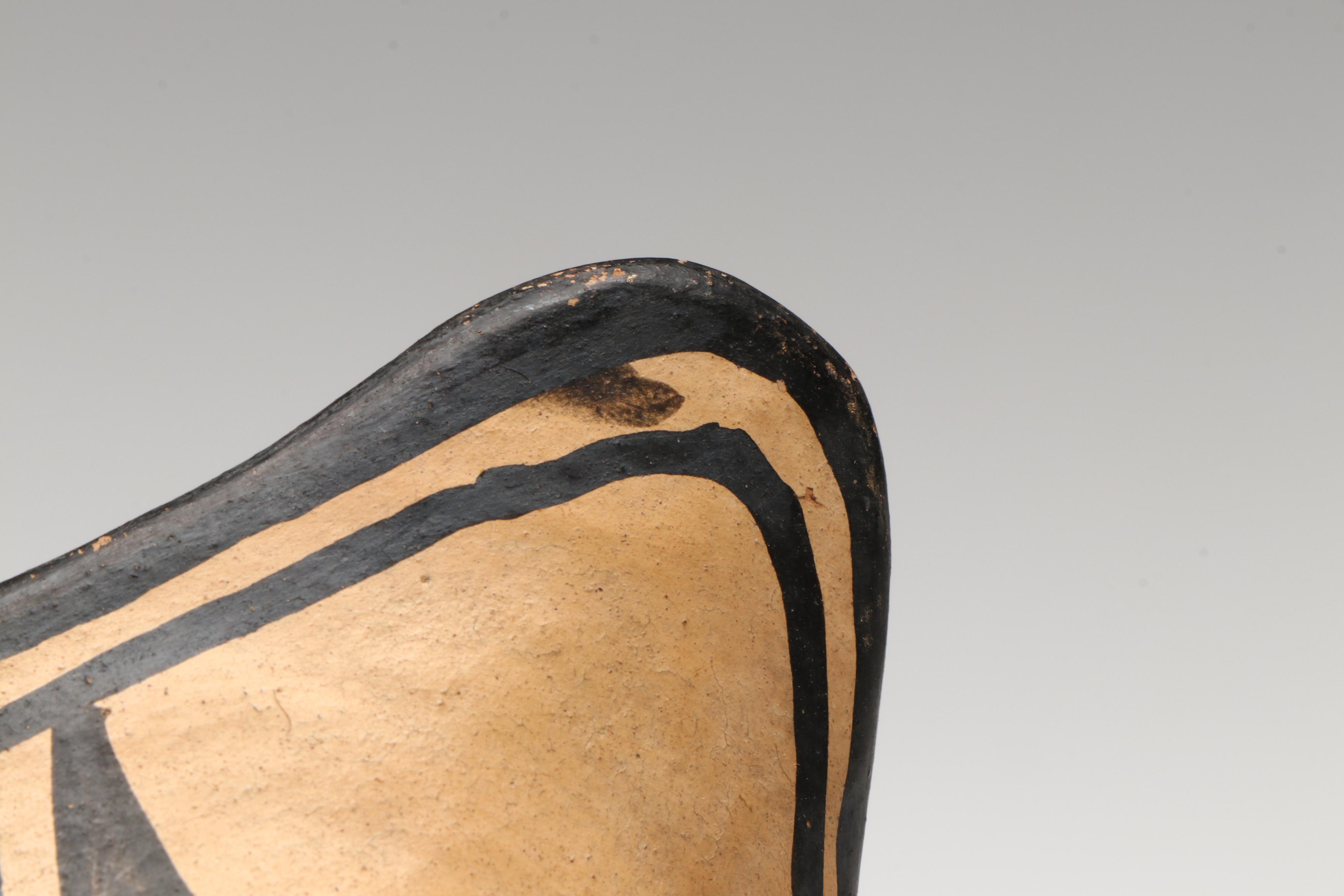 Indigenous Southwestern Pueblo Polychrome Pottery Pitcher and Canteen