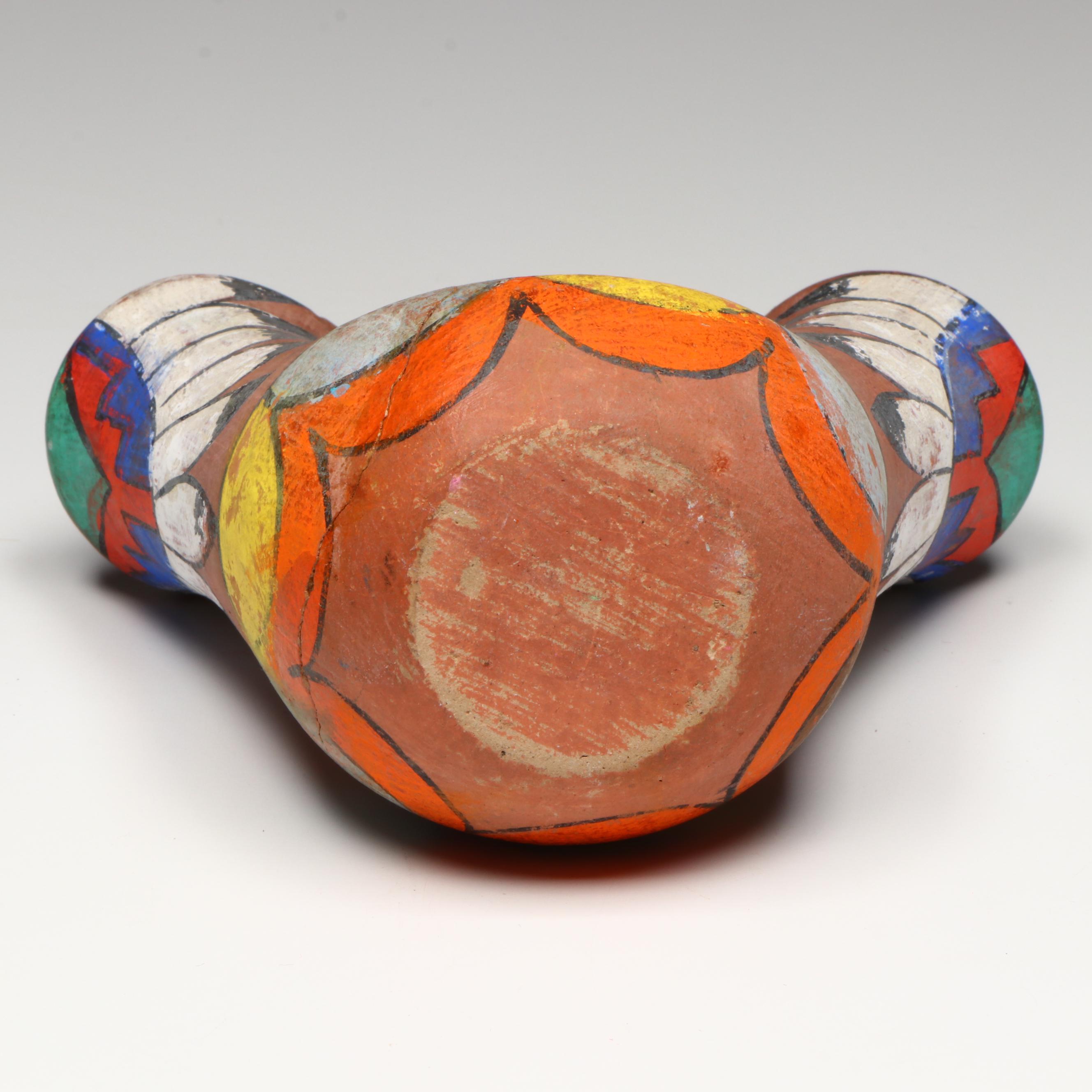 Indigenous Southwestern Pueblo Pottery, Includes a San Juan Pueblo Wedding Vase