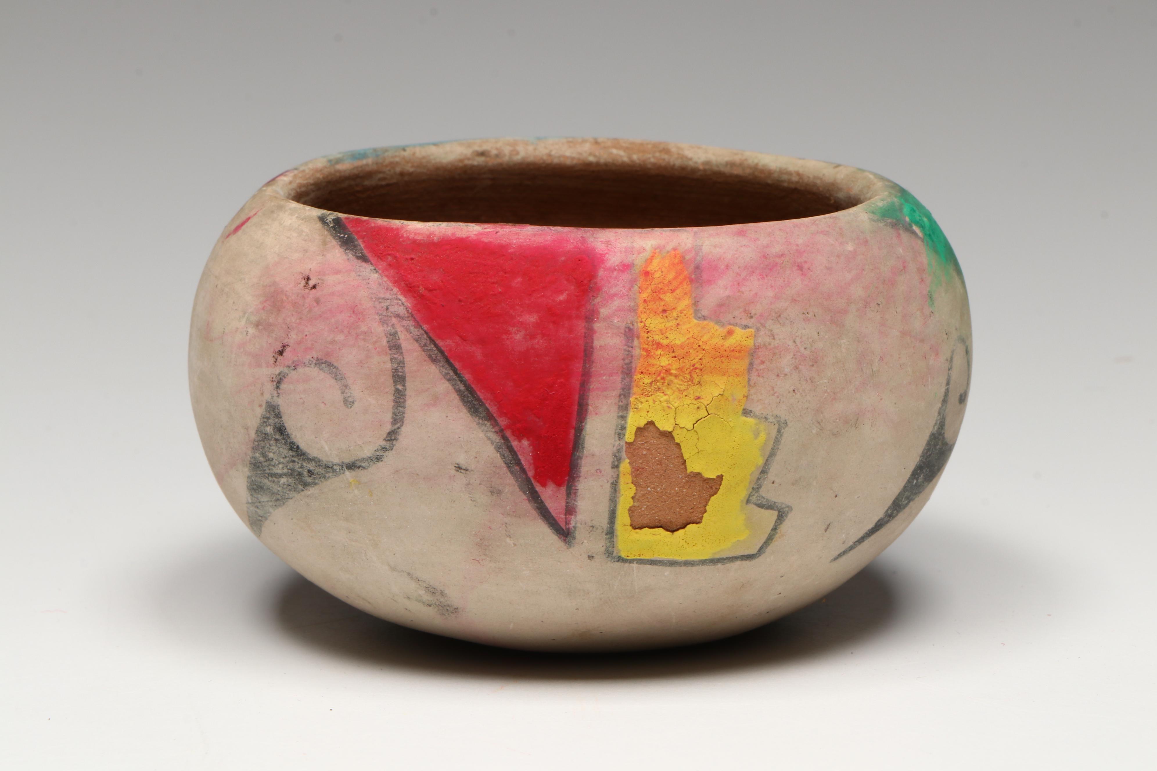 Indigenous Southwestern Pueblo Pottery, Includes a San Juan Pueblo Wedding Vase