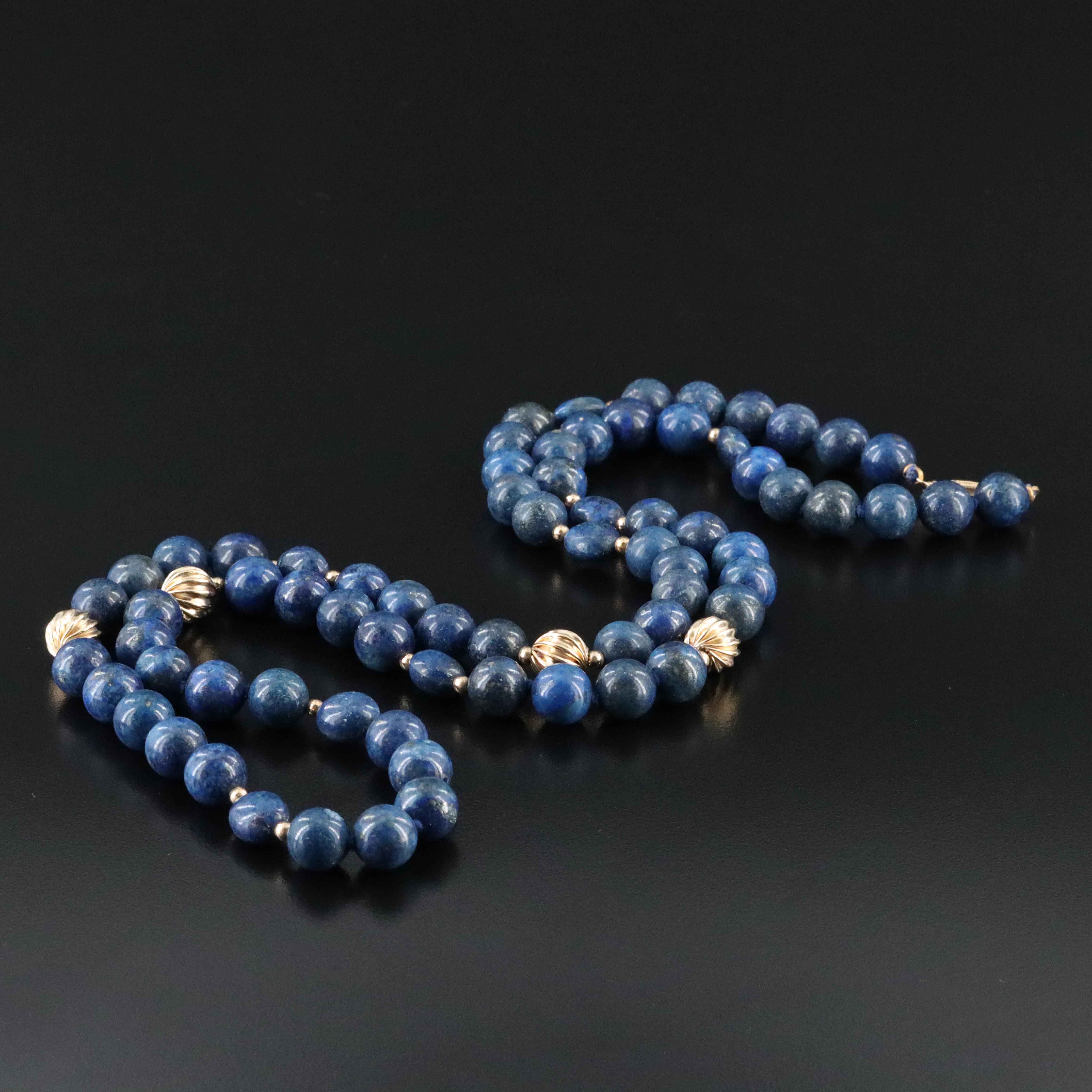 Gold-Filled Lapis Lazuli Necklace