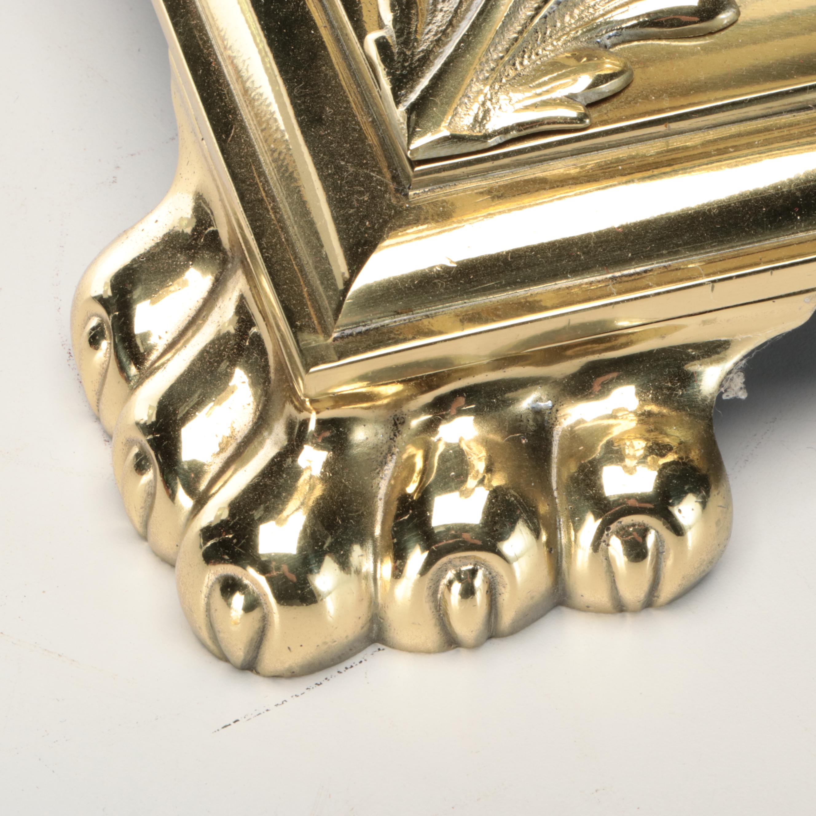 Corinthian Column Brass Altar Floor Candlesticks