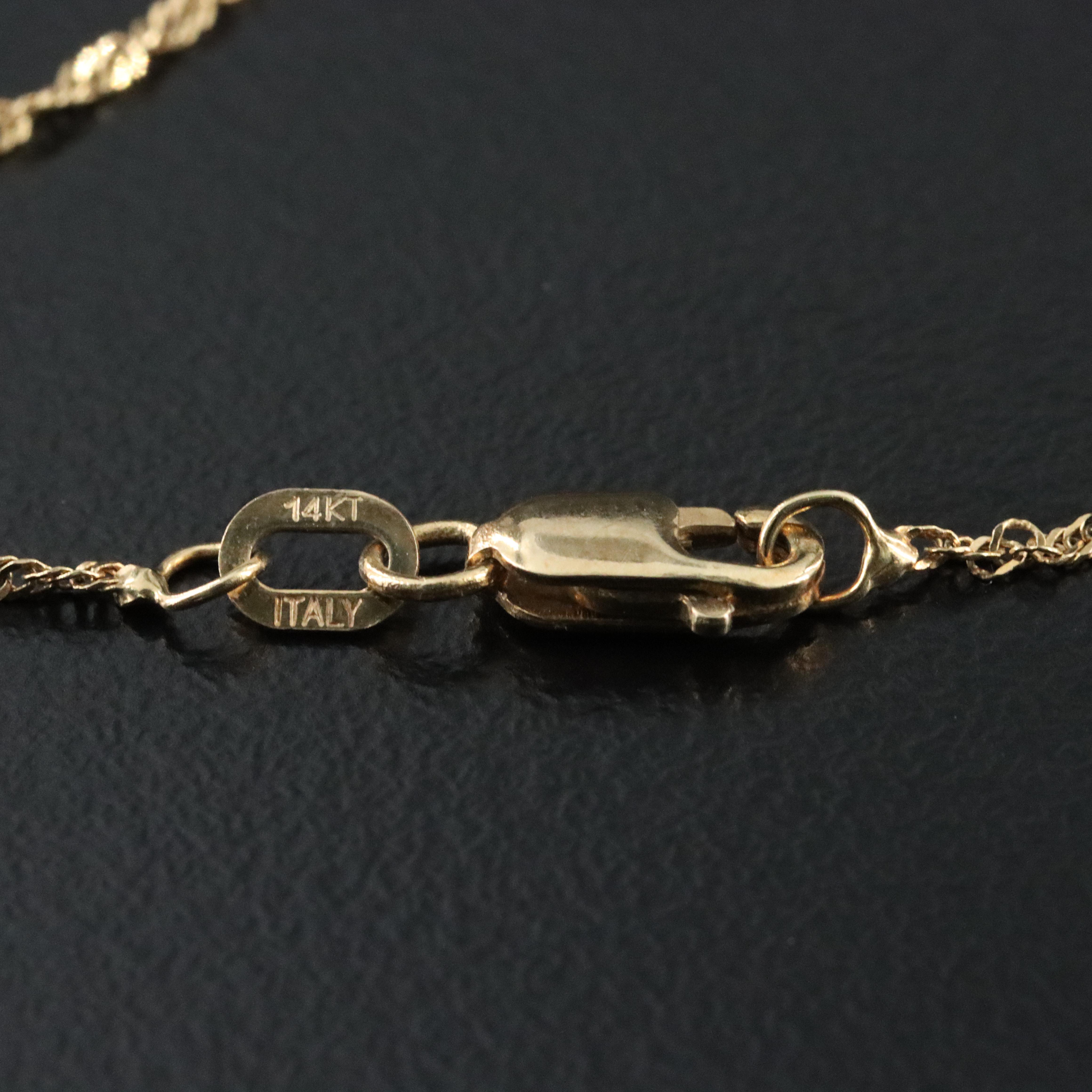 14K Pearl and Diamond Enhancer Pendant Necklace