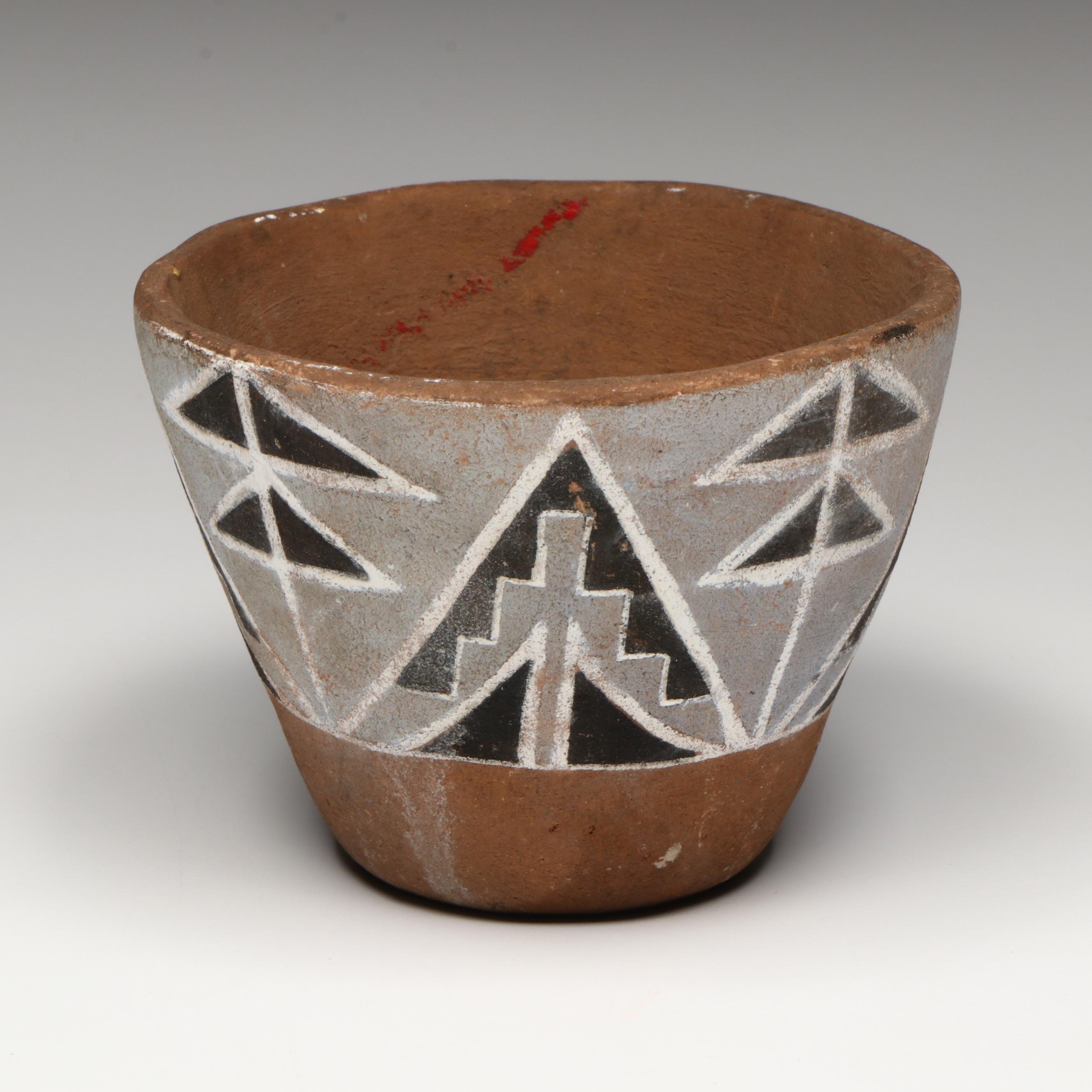 Four Indigenous Southwestern Pueblo Pottery Forms, Mid-20th Century