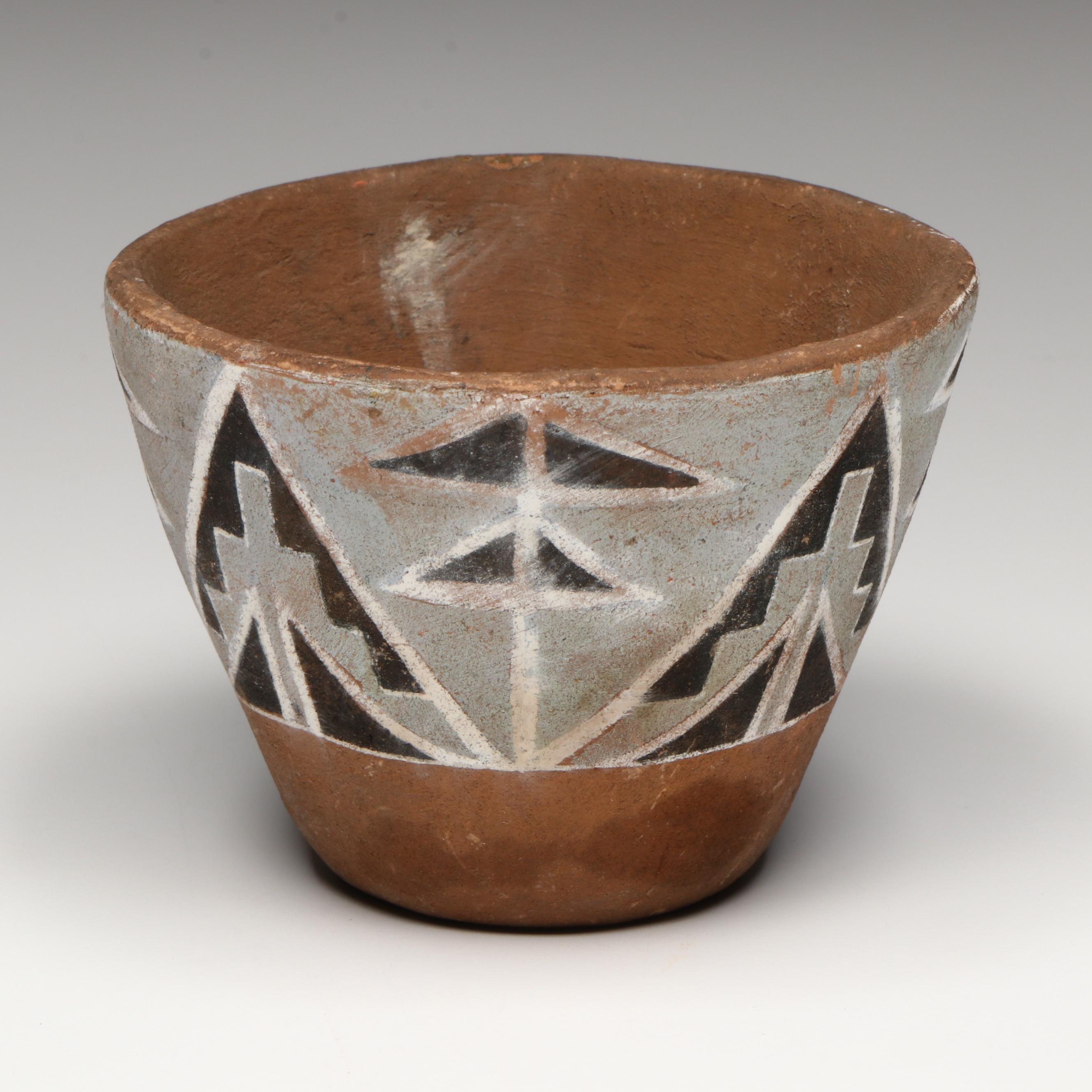 Four Indigenous Southwestern Pueblo Pottery Forms, Mid-20th Century
