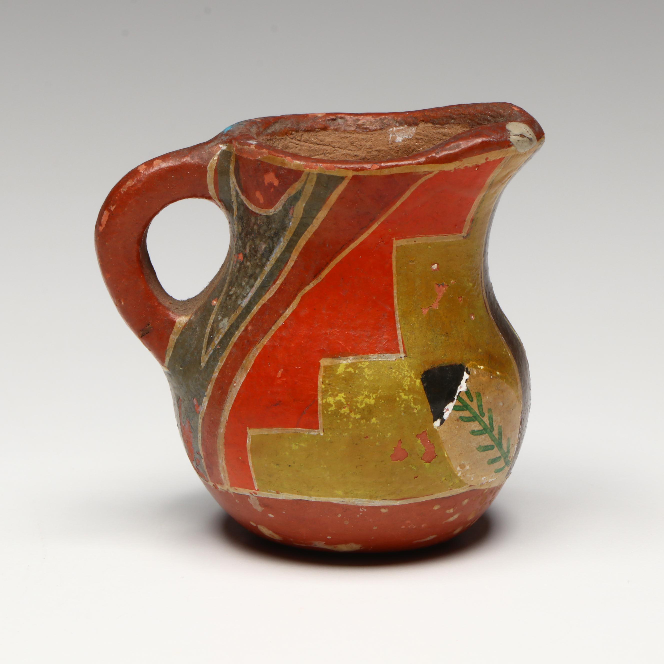 Four Indigenous Southwestern Pueblo Pottery Forms, Mid-20th Century