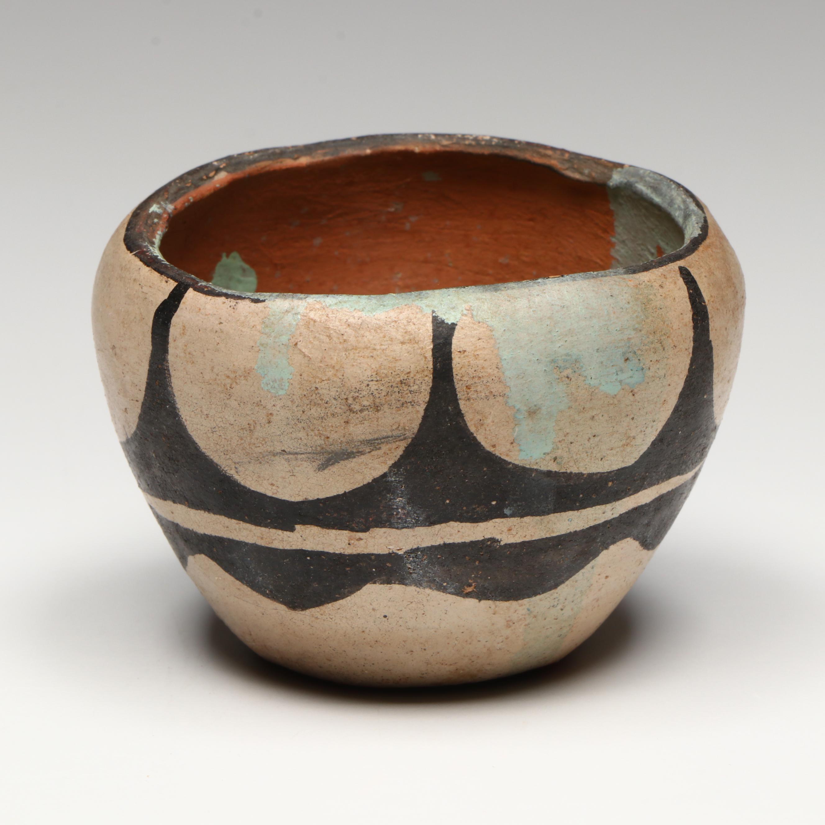 Four Indigenous Southwestern Pueblo Pottery Forms, Mid-20th Century