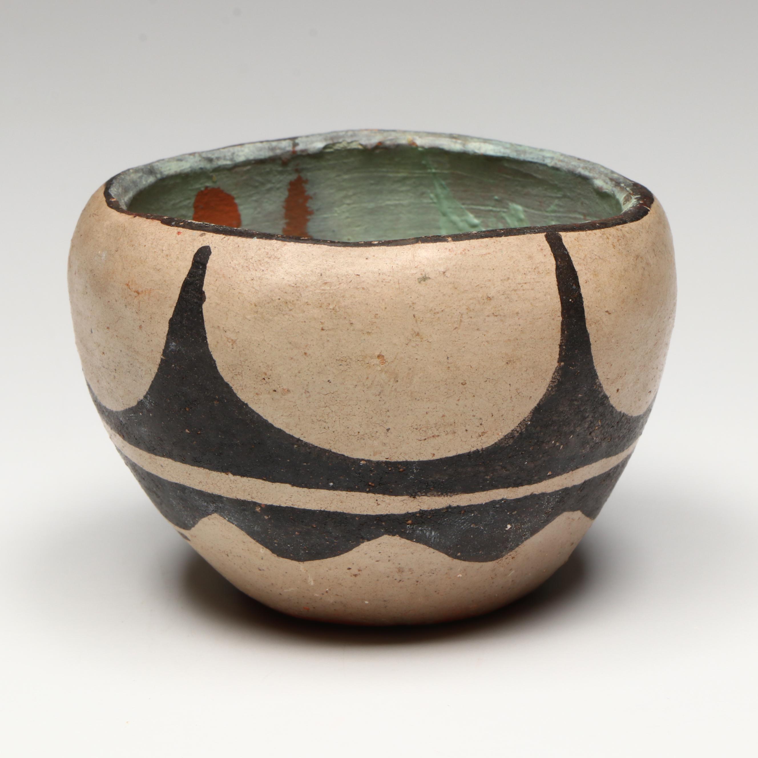 Four Indigenous Southwestern Pueblo Pottery Forms, Mid-20th Century