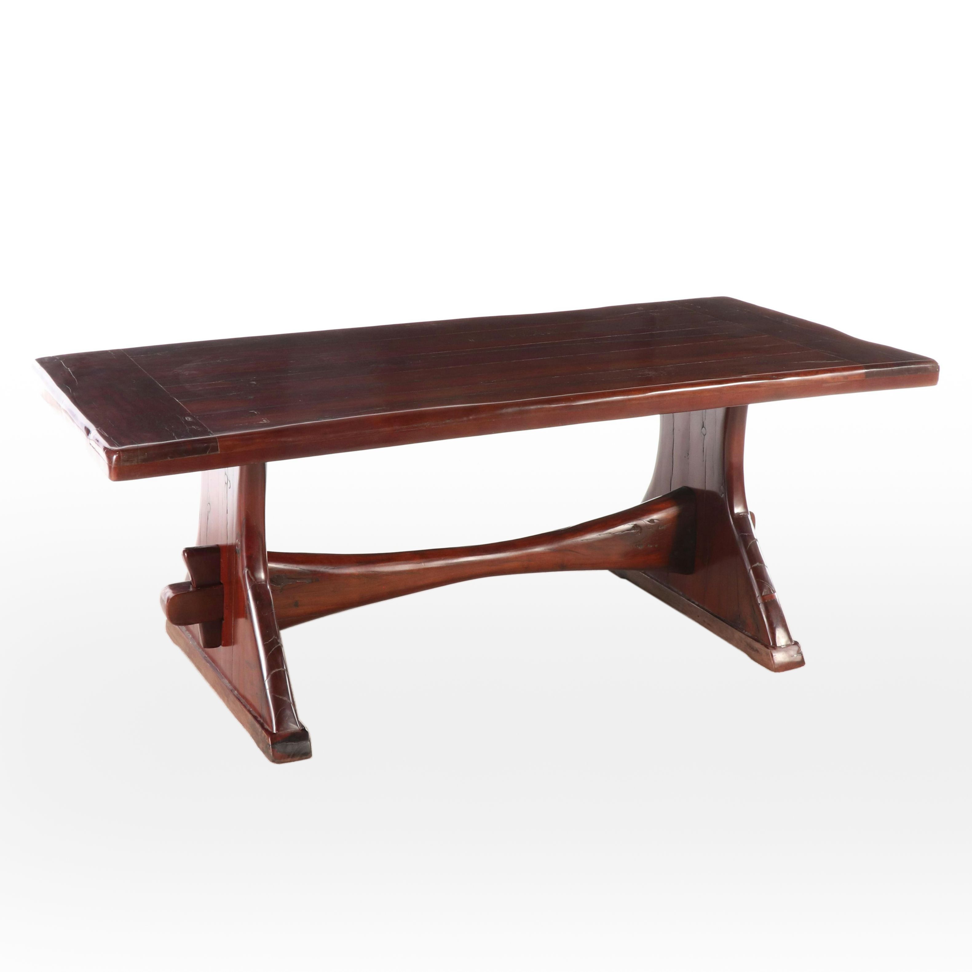 Mahogany Trestle Dining Table