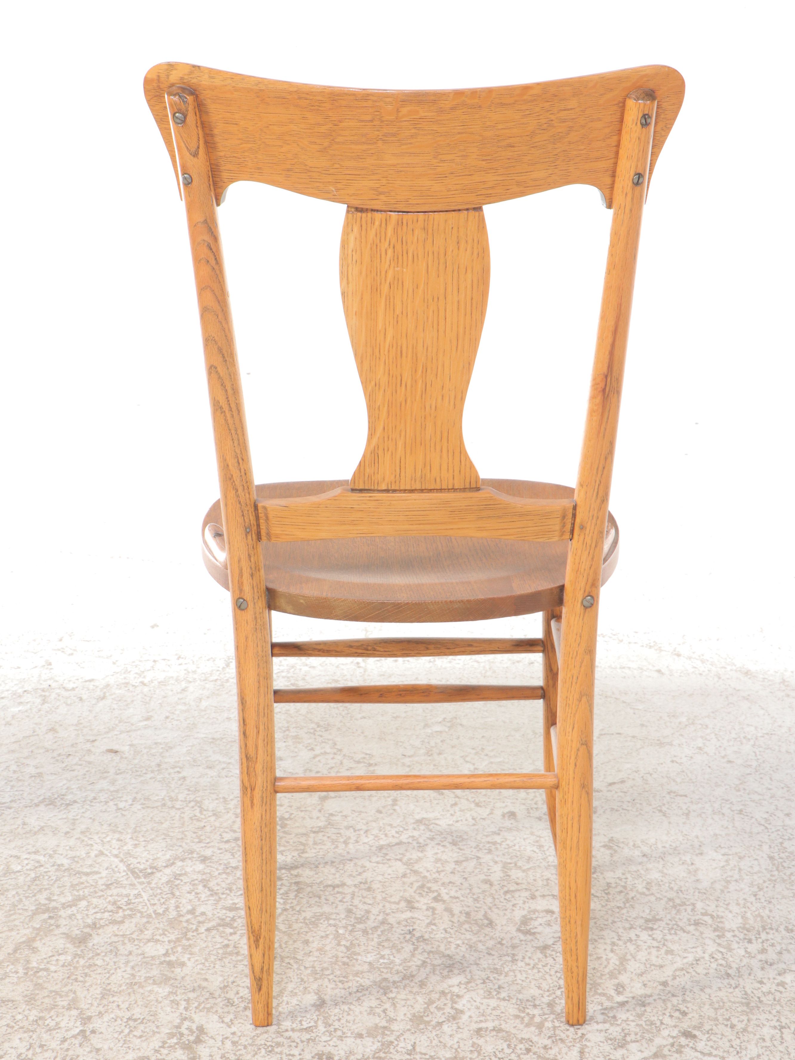 Murphy Oak with Other Polish Art Deco Style Bentwood Chairs