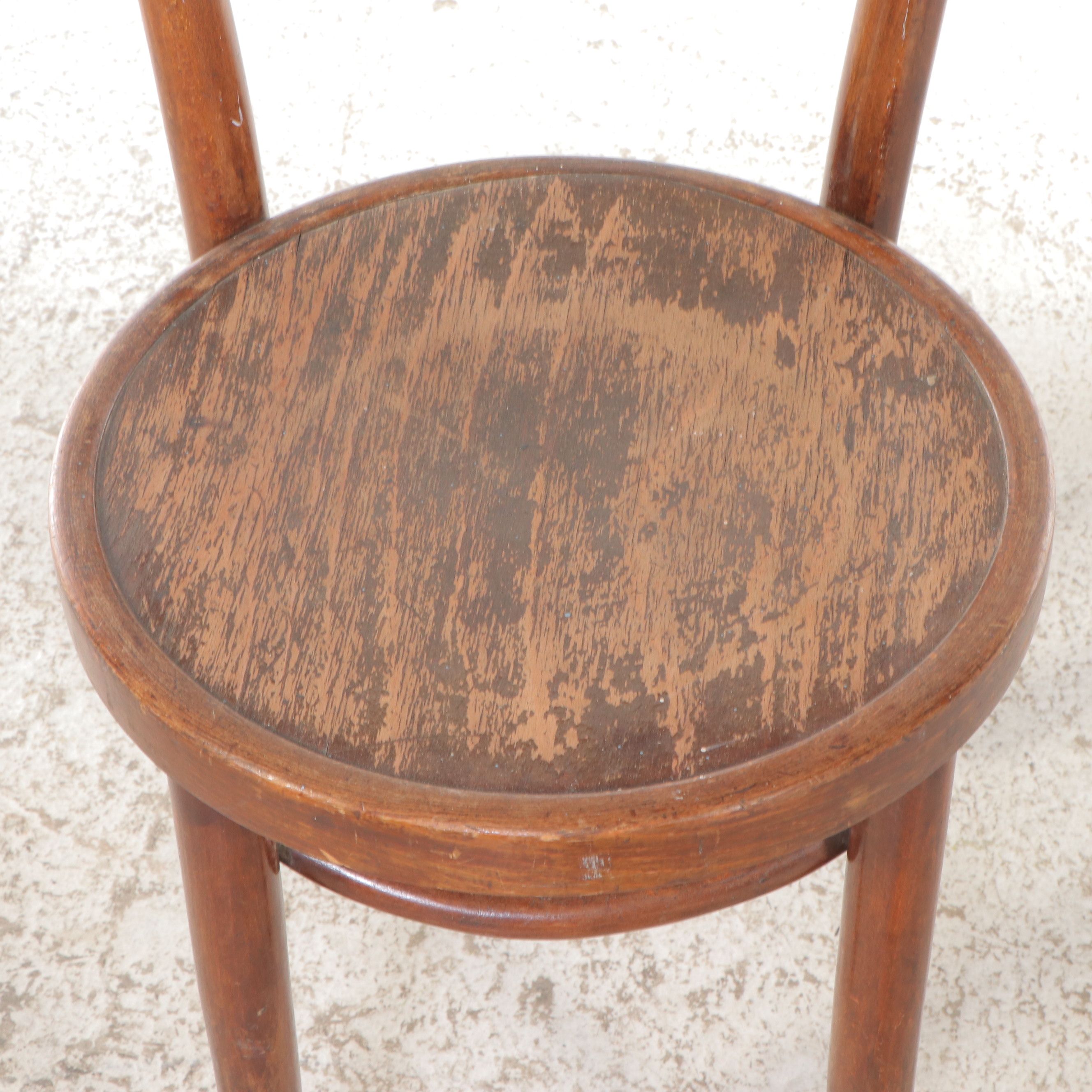 Murphy Oak with Other Polish Art Deco Style Bentwood Chairs