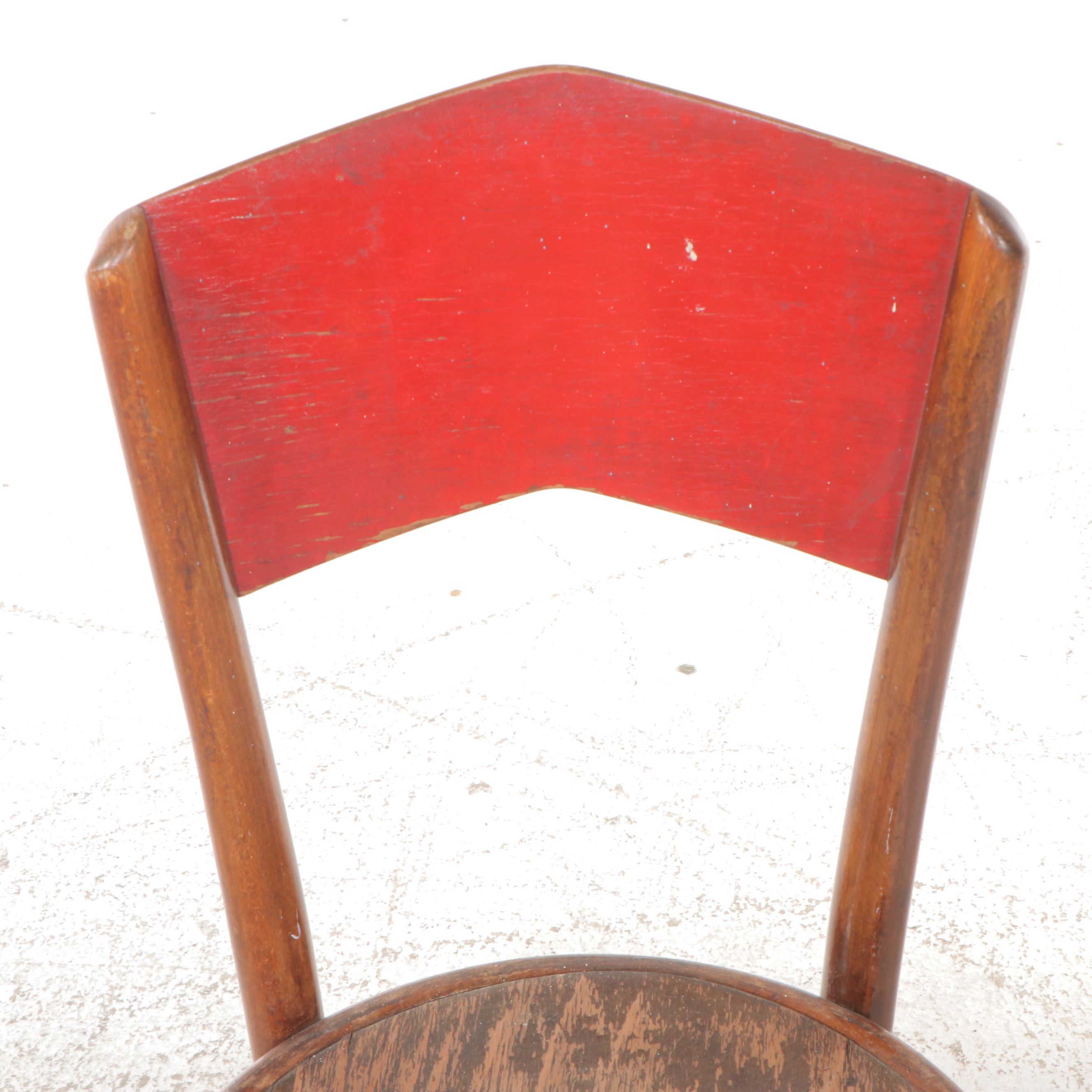 Murphy Oak with Other Polish Art Deco Style Bentwood Chairs