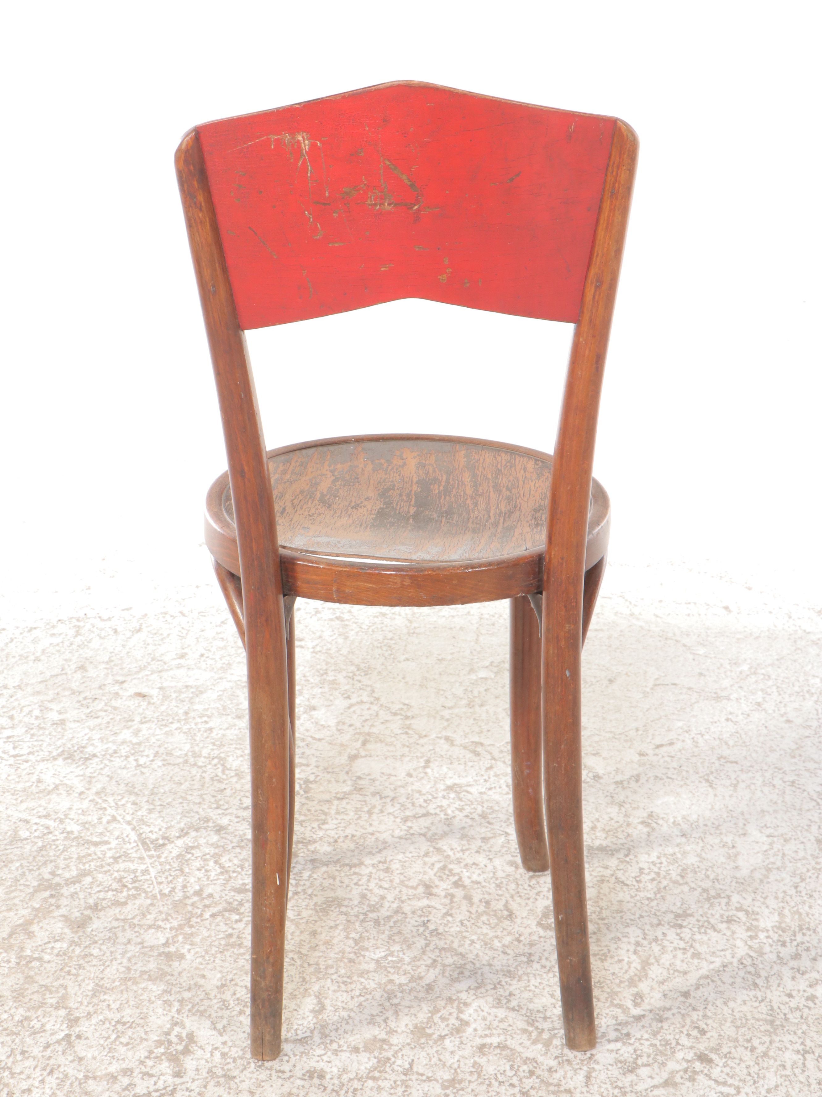 Murphy Oak with Other Polish Art Deco Style Bentwood Chairs