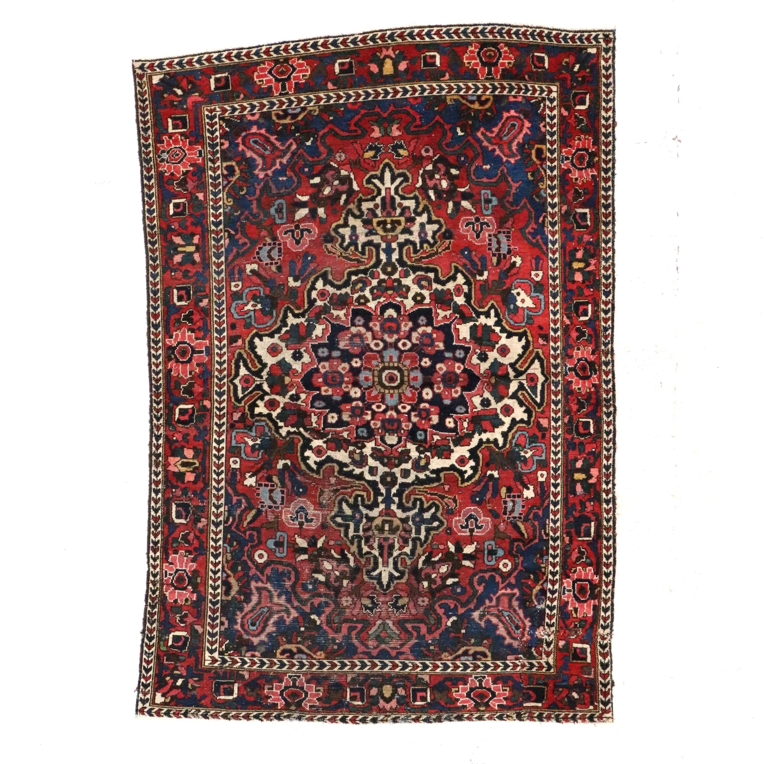 4'9 x 7'1 Hand-Knotted Persian Village Area Rug
