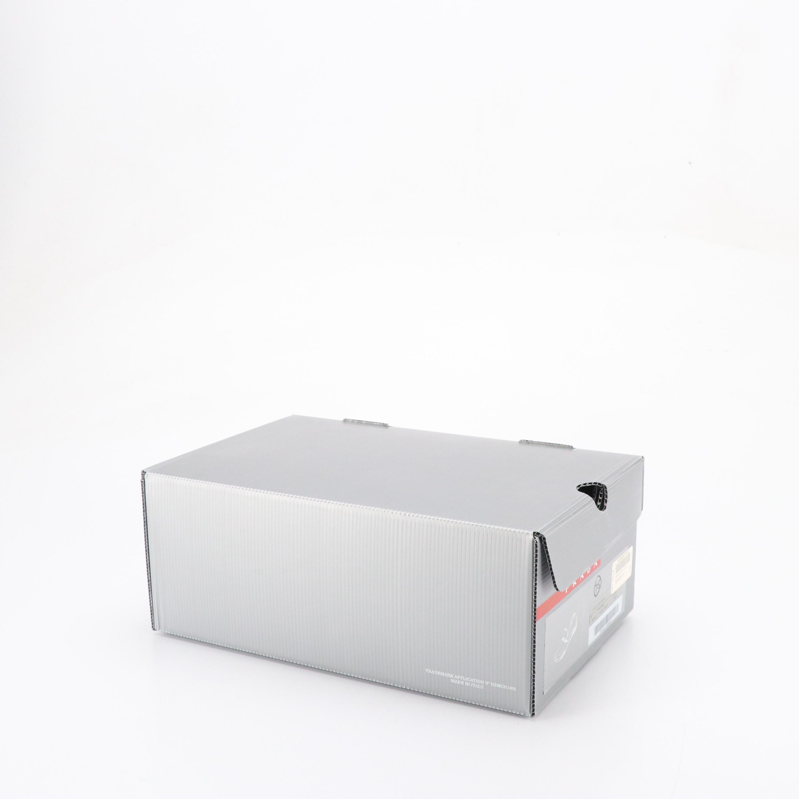 Prada Sport Calzature Donna Loafers in Black Leather with Box