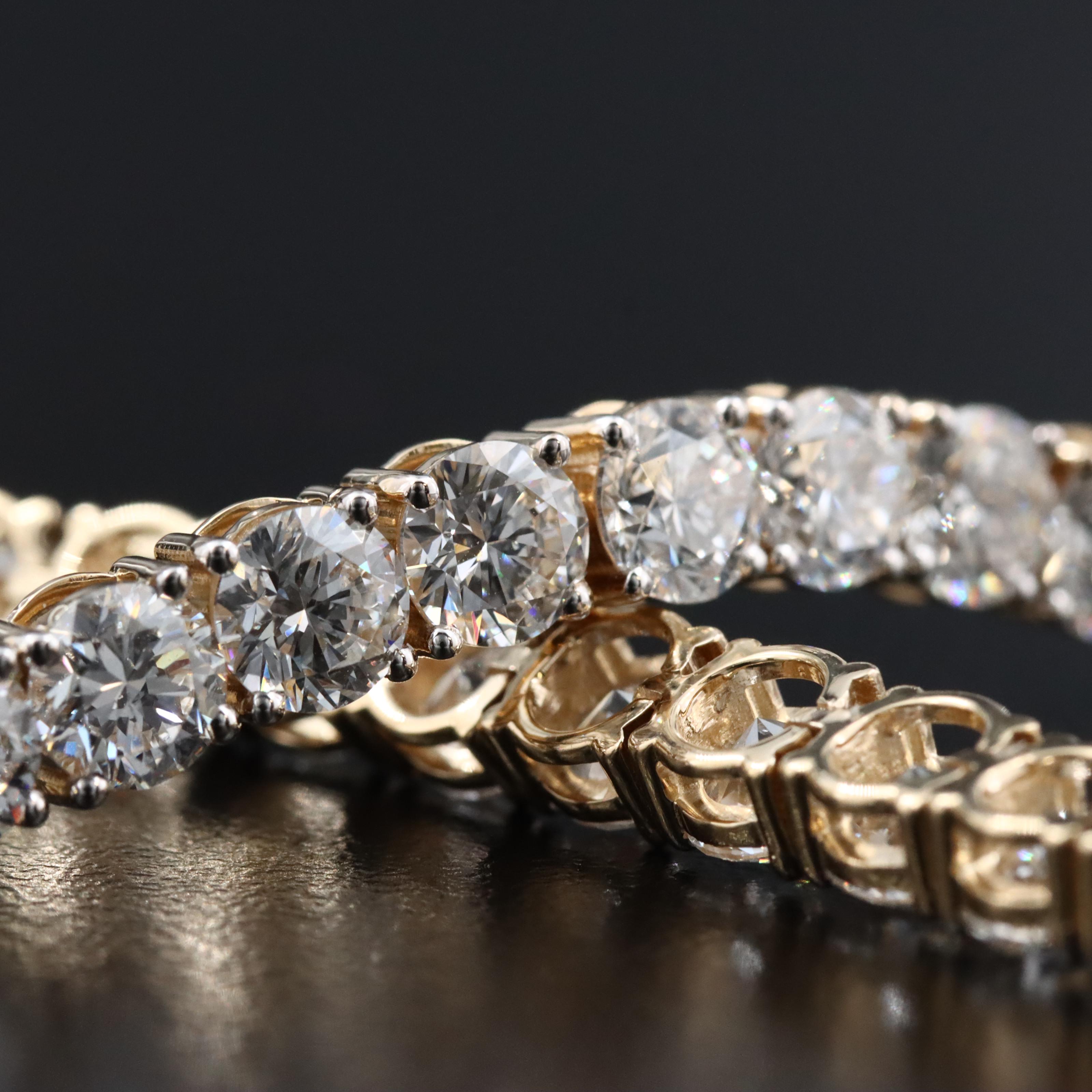 14K 12.54 CTW Lab Grown Diamond Line Bracelet