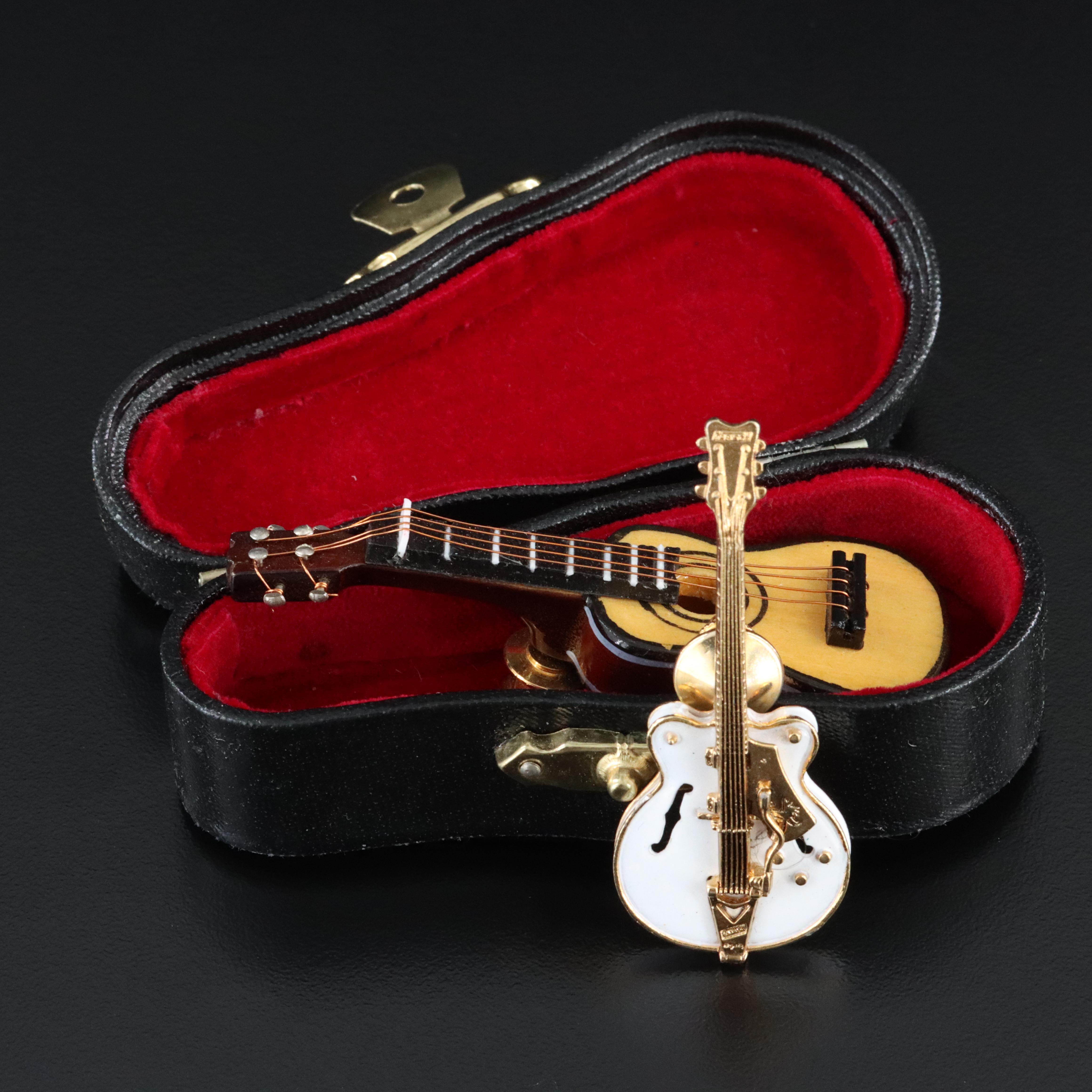 Acoustic Guitar and Electric Guitar Pins with Case