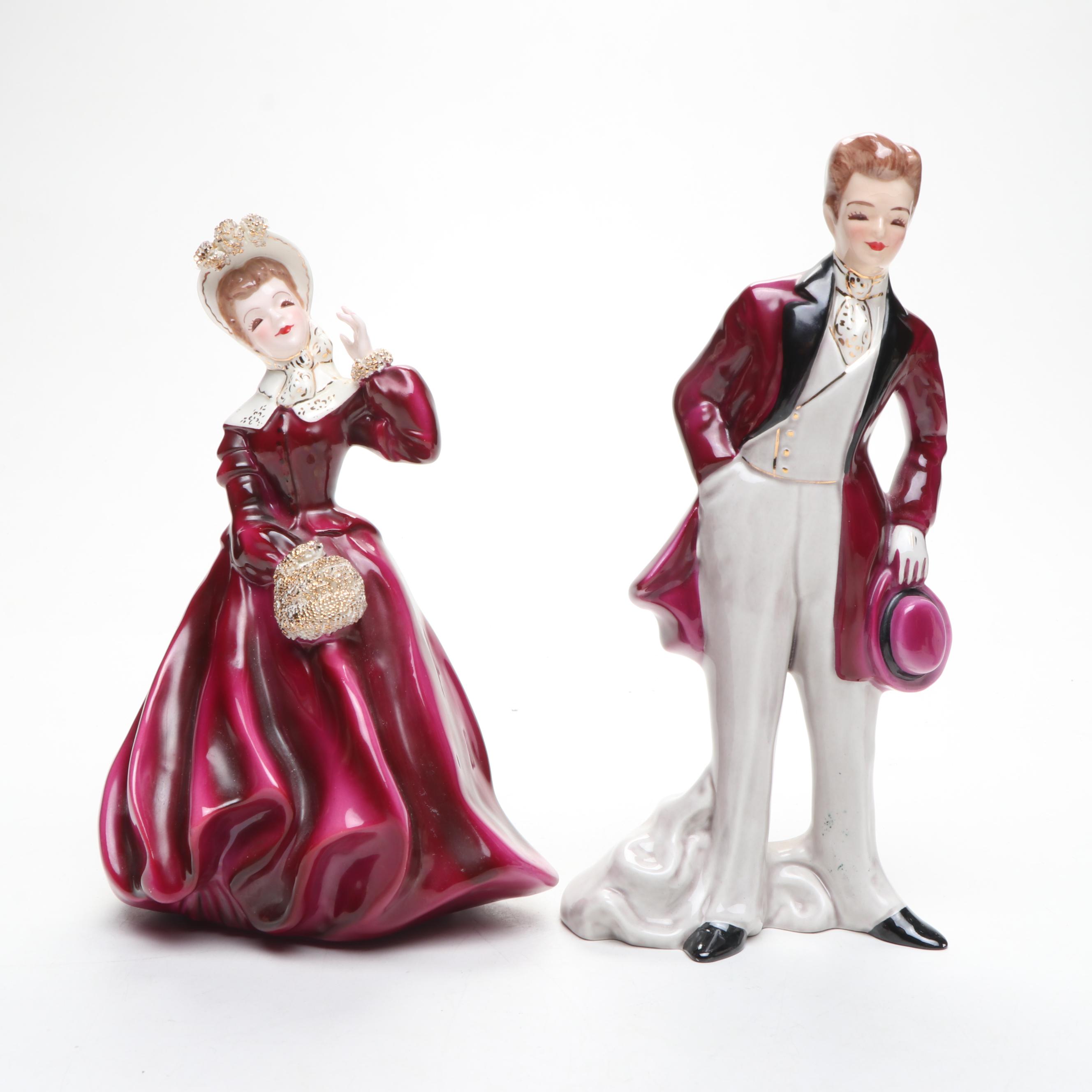 Royal Doulton Bone China and Florence Ceramics Porcelain Figurines
