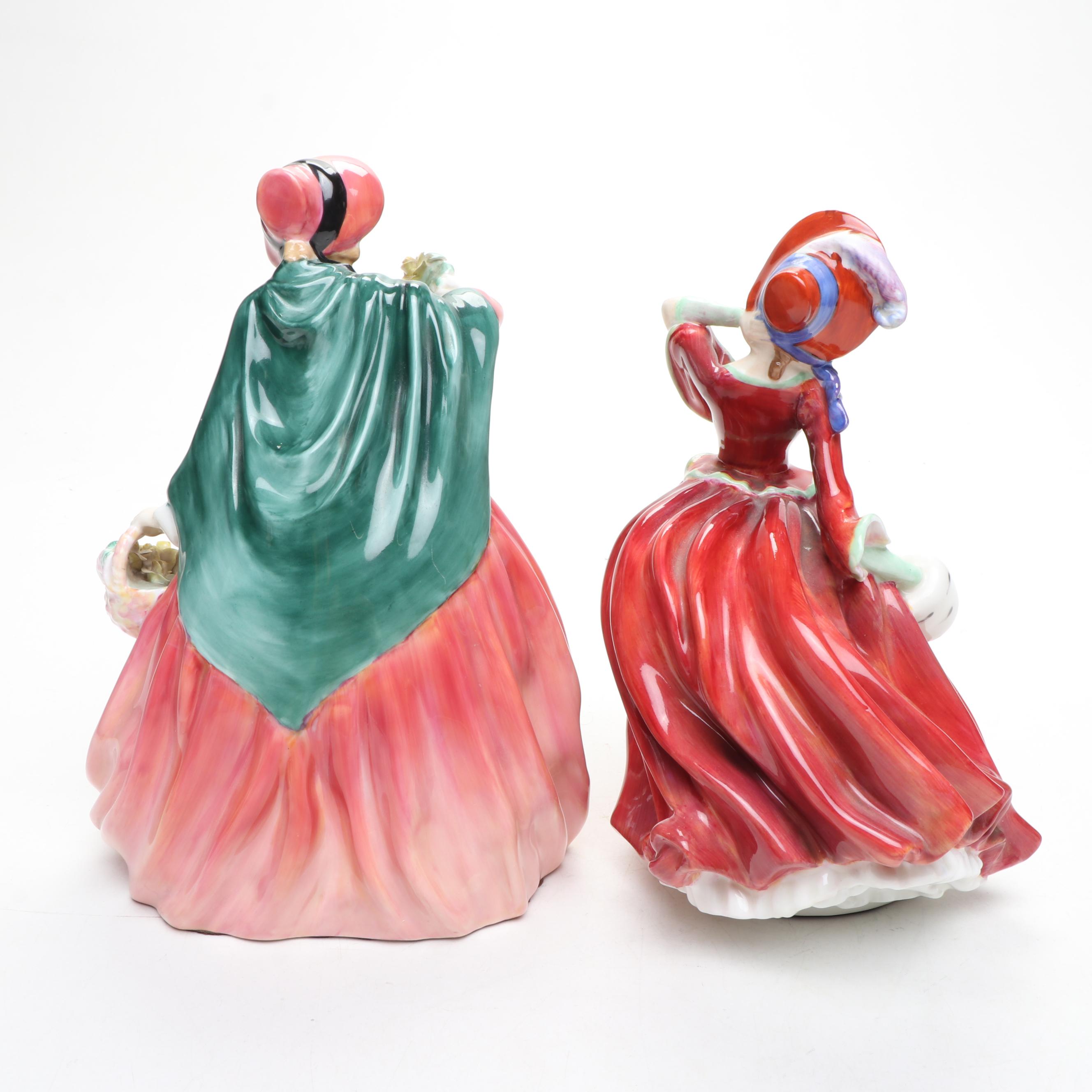 Royal Doulton Bone China and Florence Ceramics Porcelain Figurines