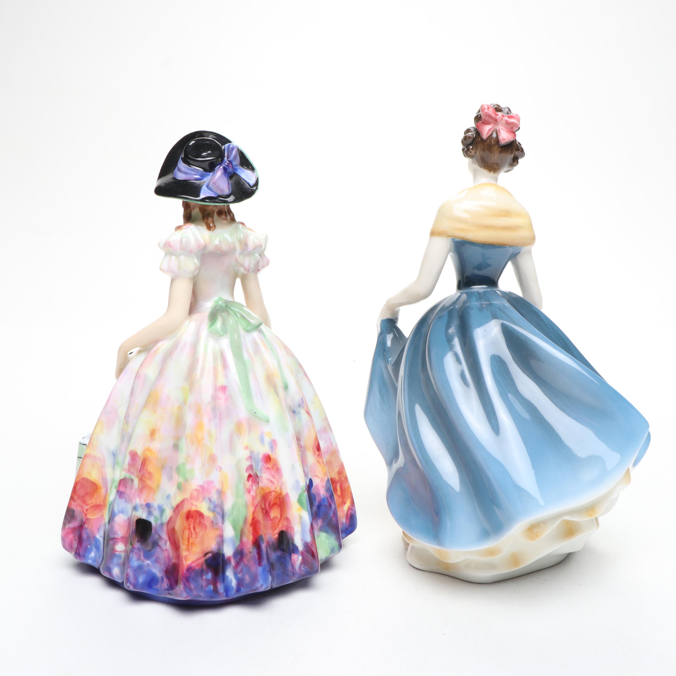 Royal Doulton Bone China and Florence Ceramics Porcelain Figurines