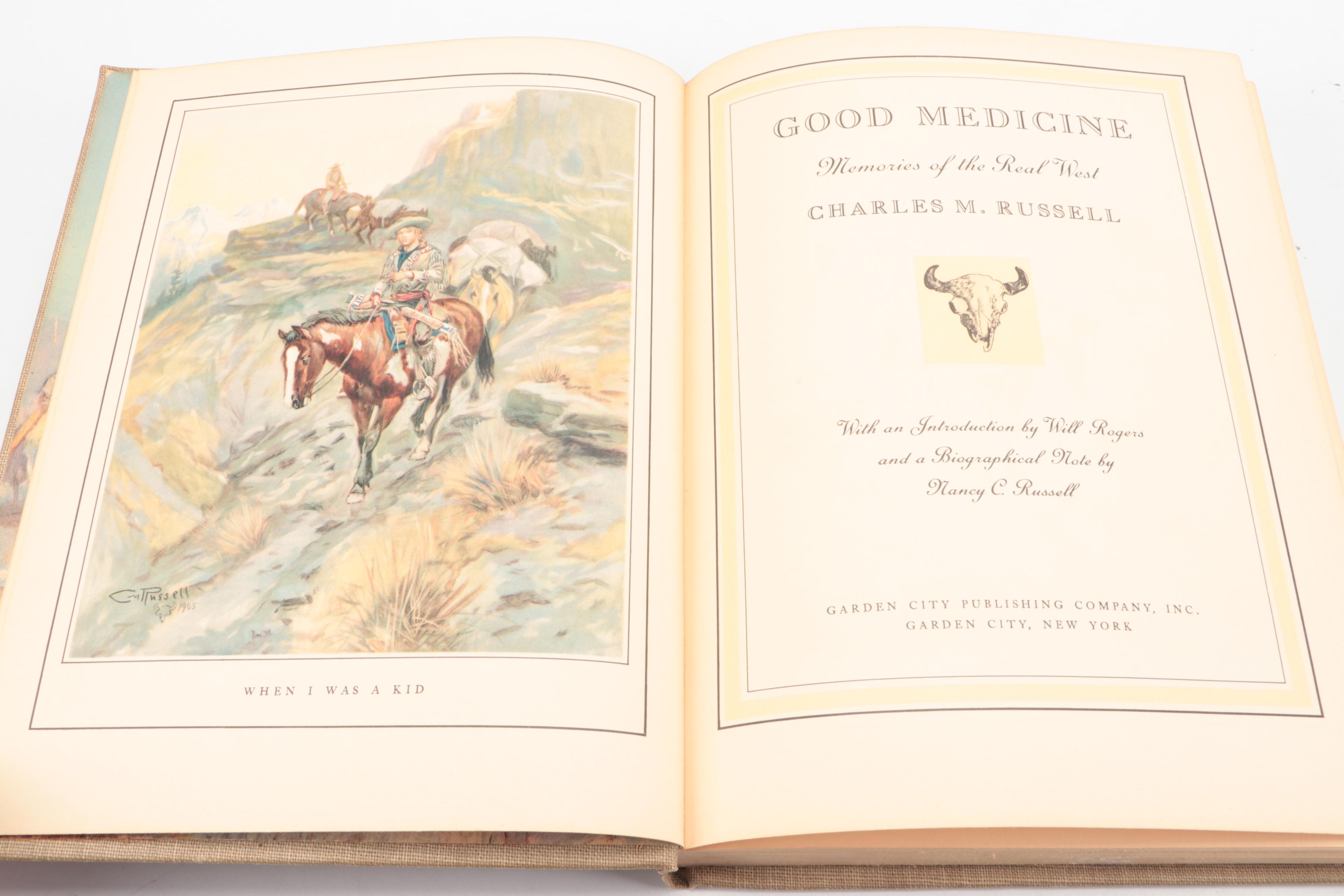 Illustrated "Good Medicine: Memories of the Real West" by Charles M. Russell