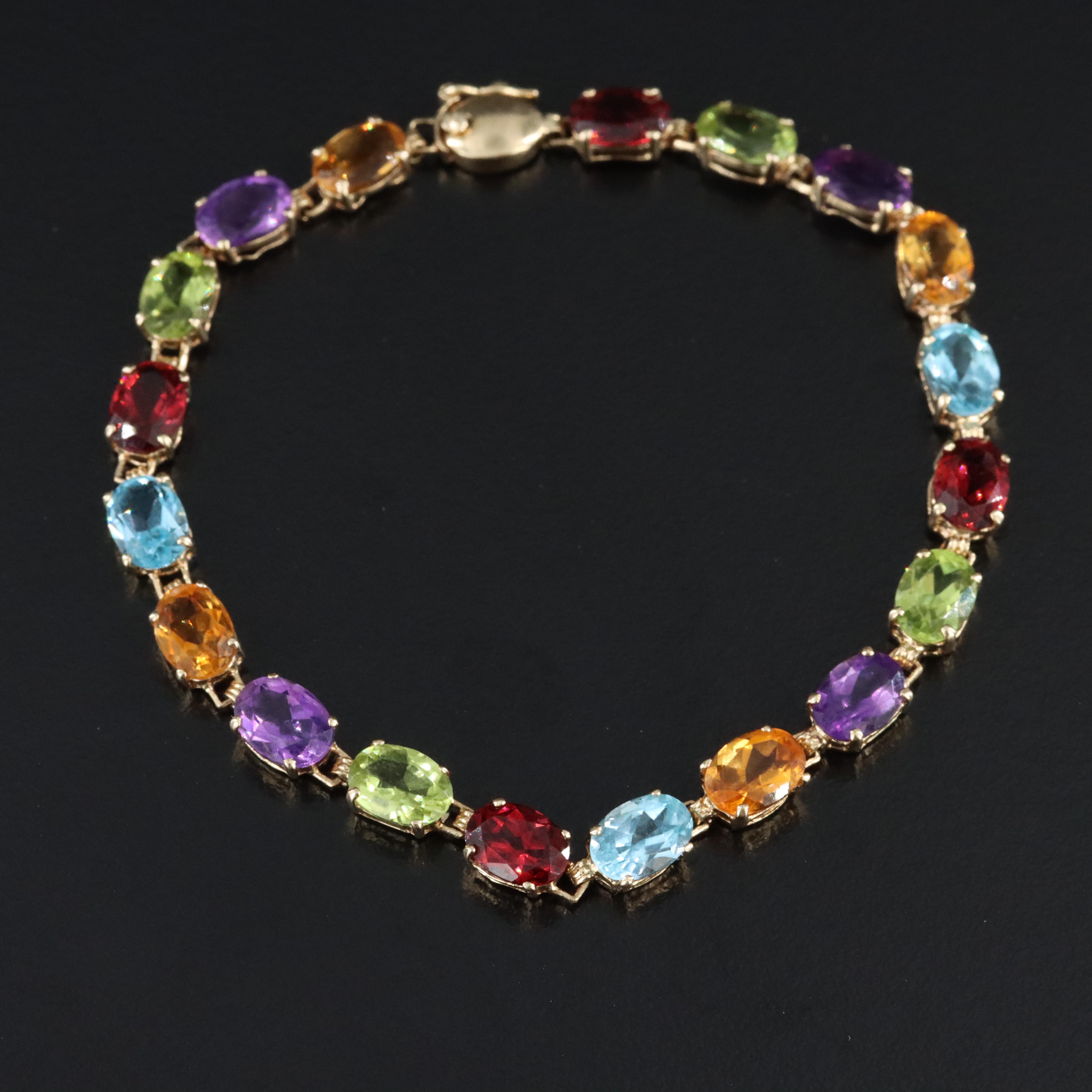 14K Gemstone Bracelet