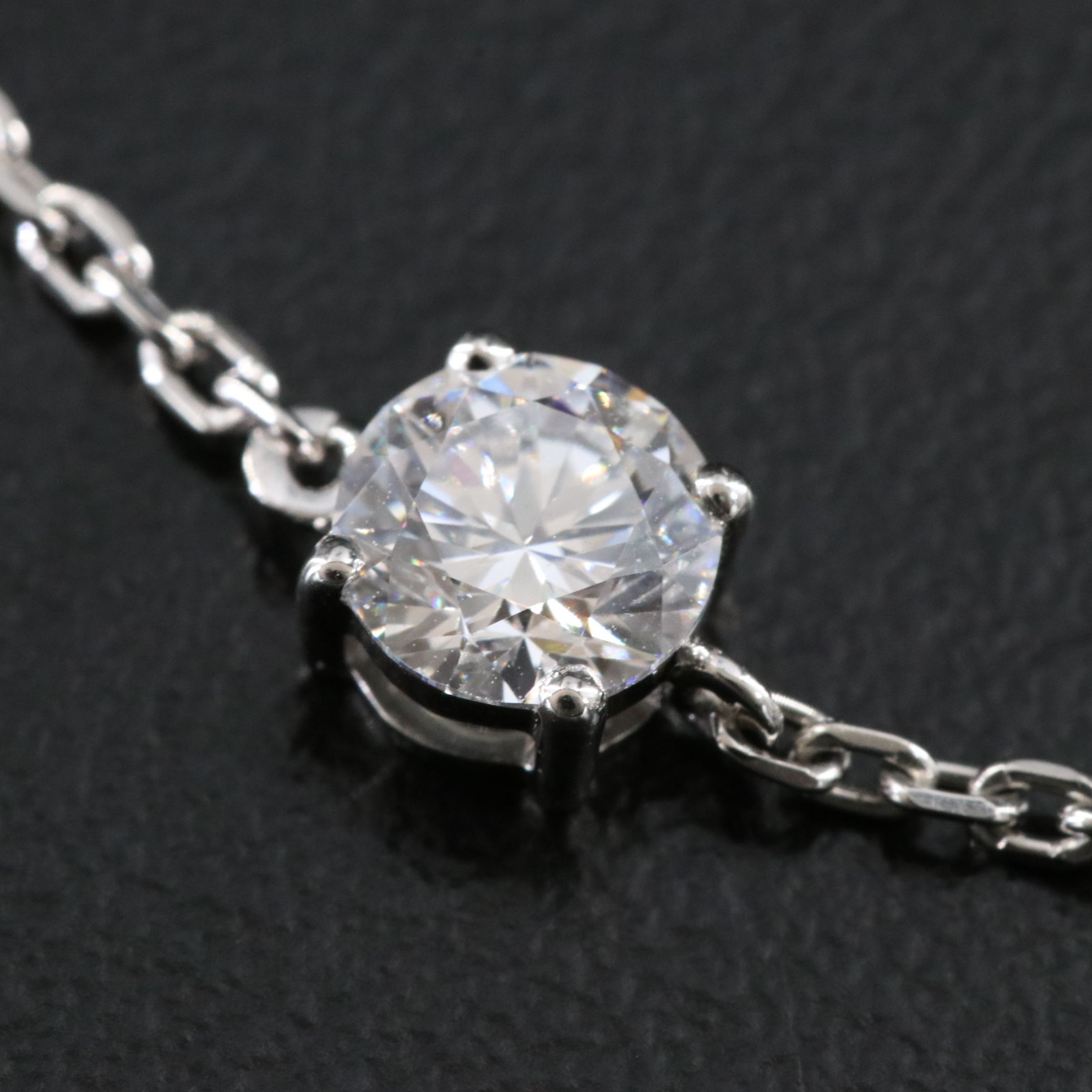 Platinum 2.89 CTW Lab Grown Diamond Station Bracelet