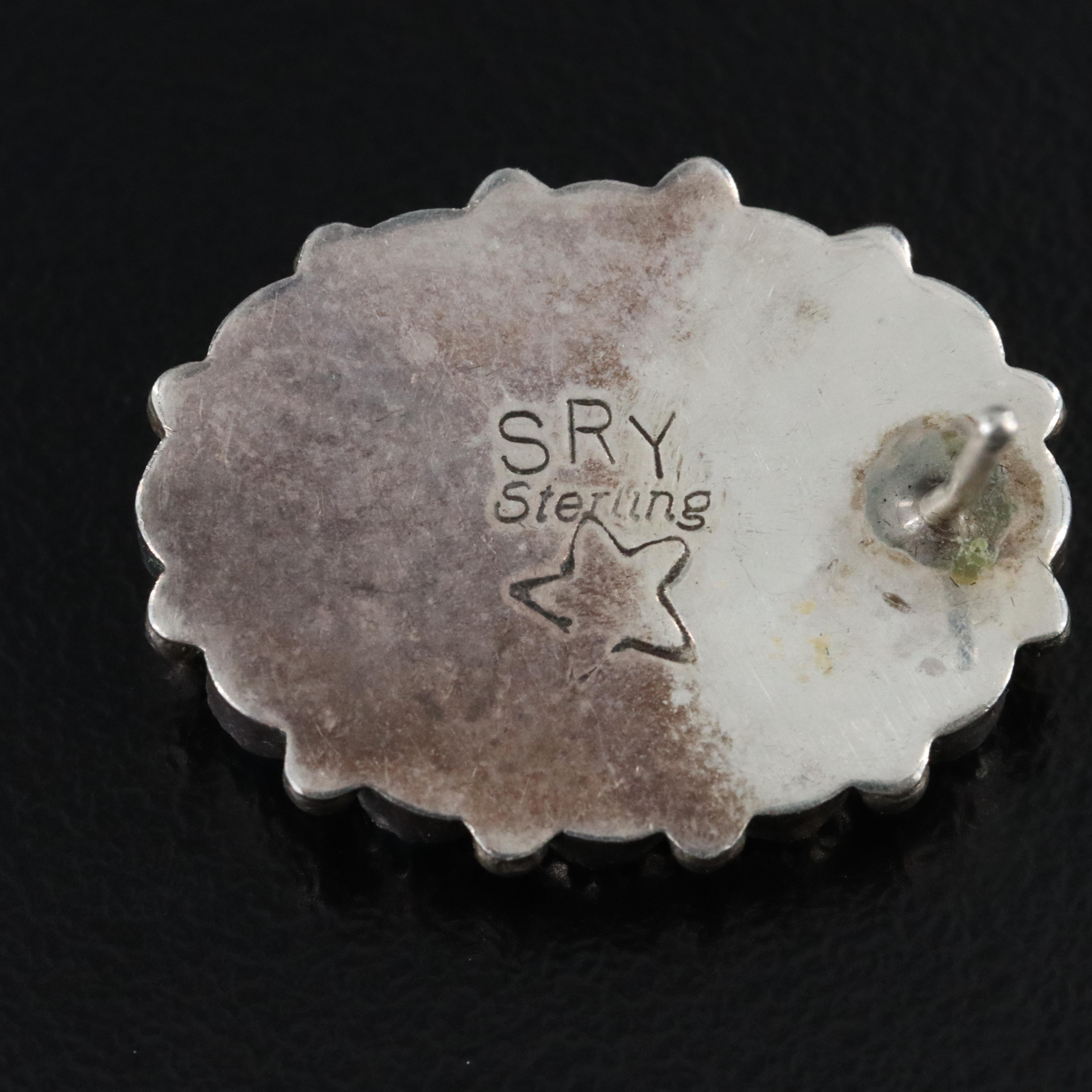 Shona Yazzie Navajo Diné Sterling Turquoise Earrings and Pendant Necklace