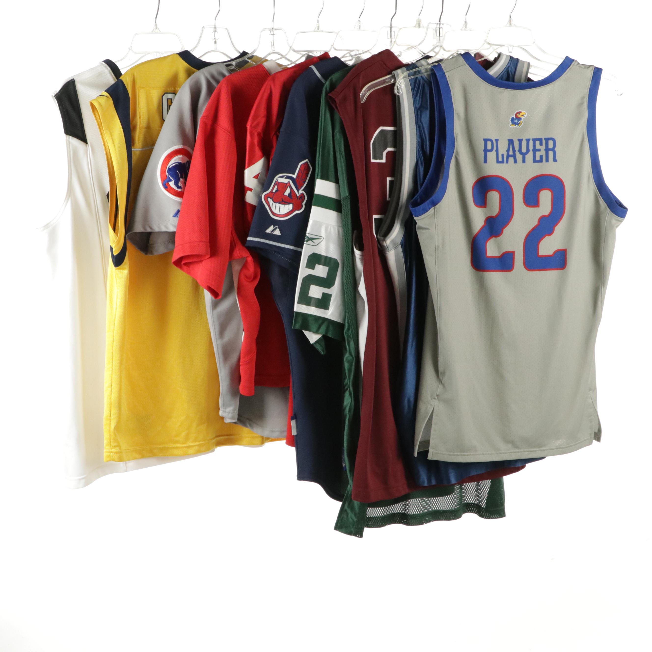 Chicago Cubs, Cleveland Indians, New York Jets, and More Sports Jerseys