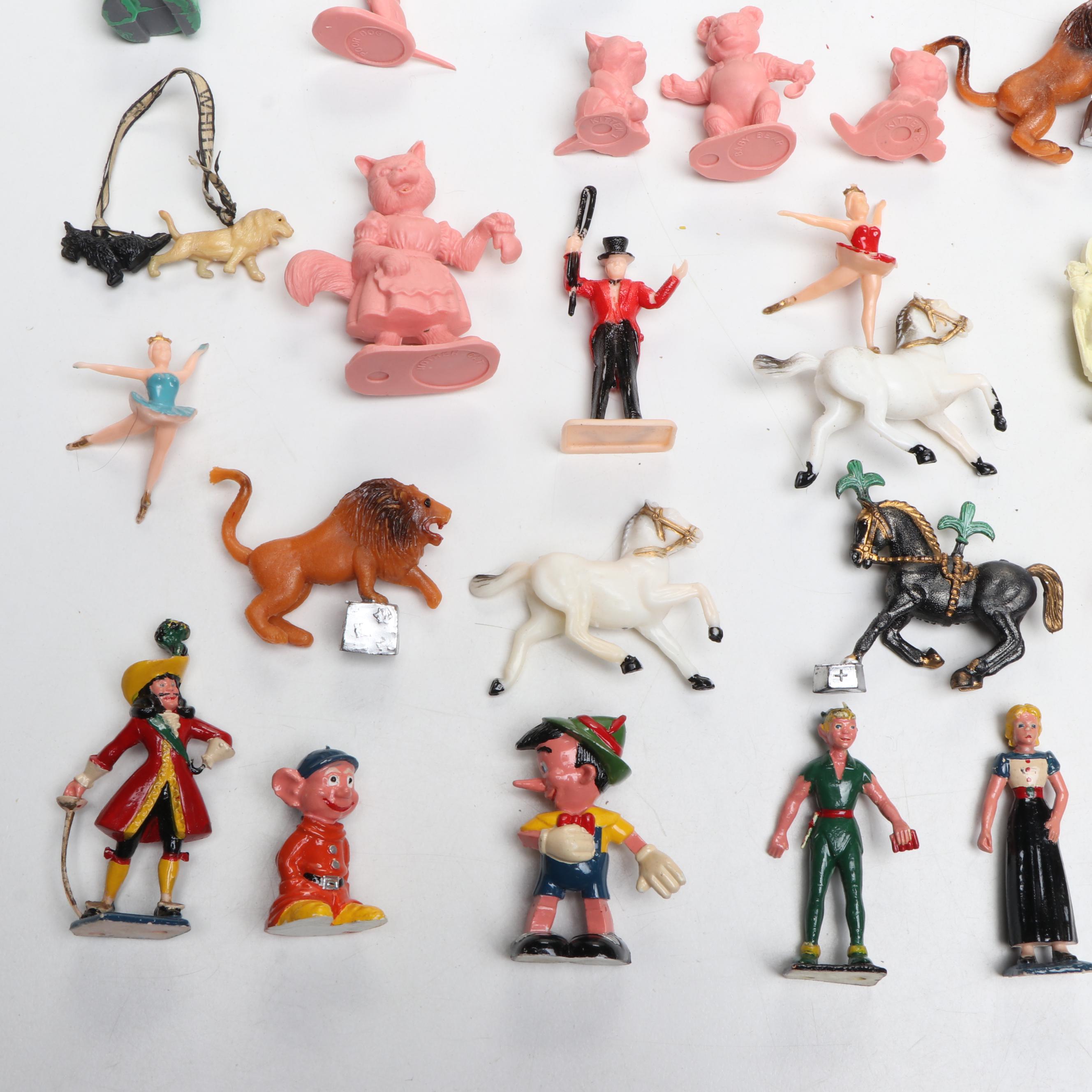 Disney, Popeye, and Other Vintage Assorted Miniature Figurines