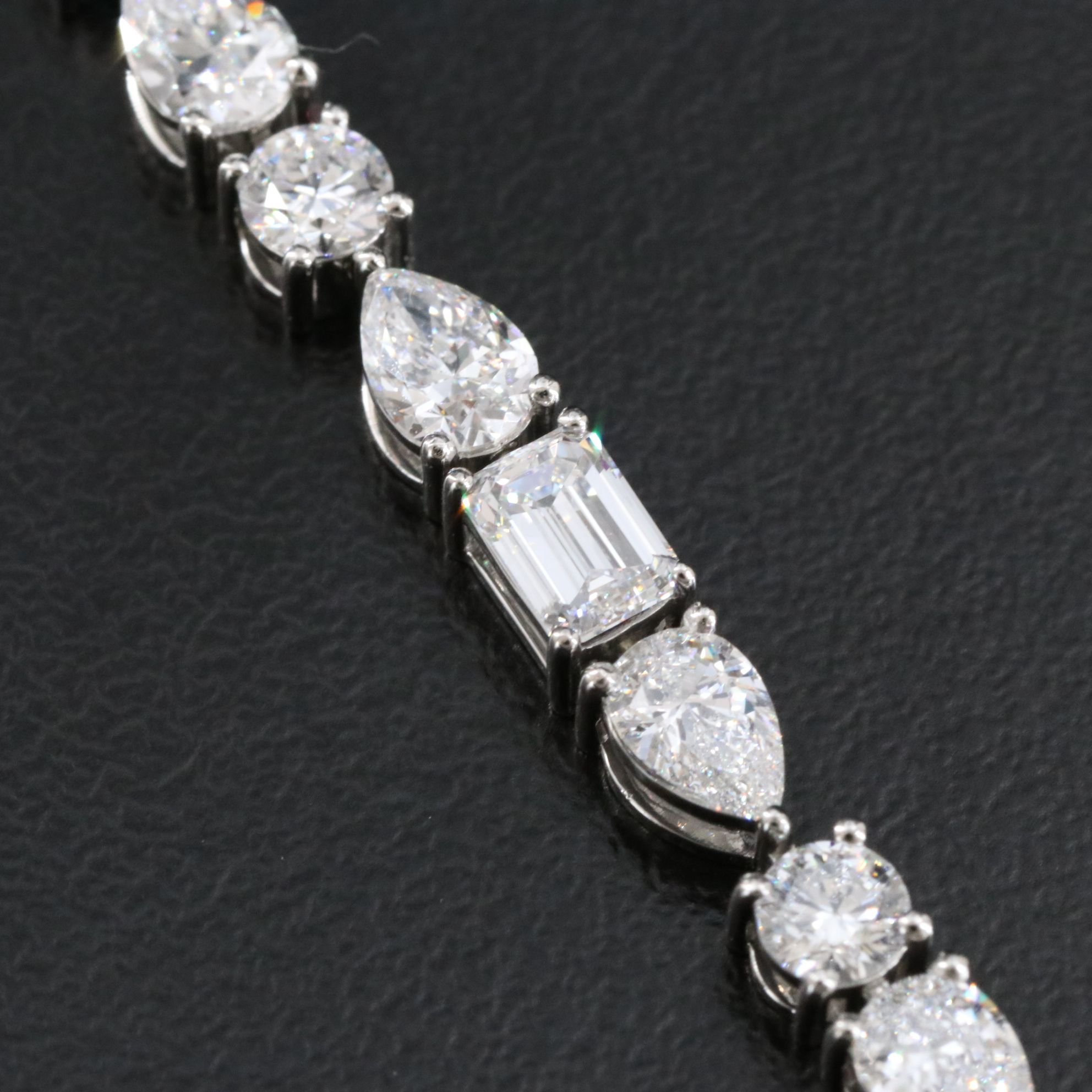 Platinum 8.18 CTW Lab Grown Diamond Line Bracelet