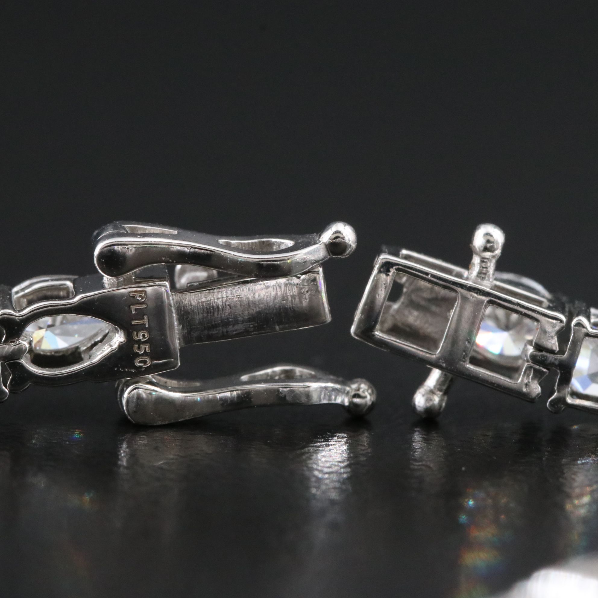 Platinum 8.18 CTW Lab Grown Diamond Line Bracelet