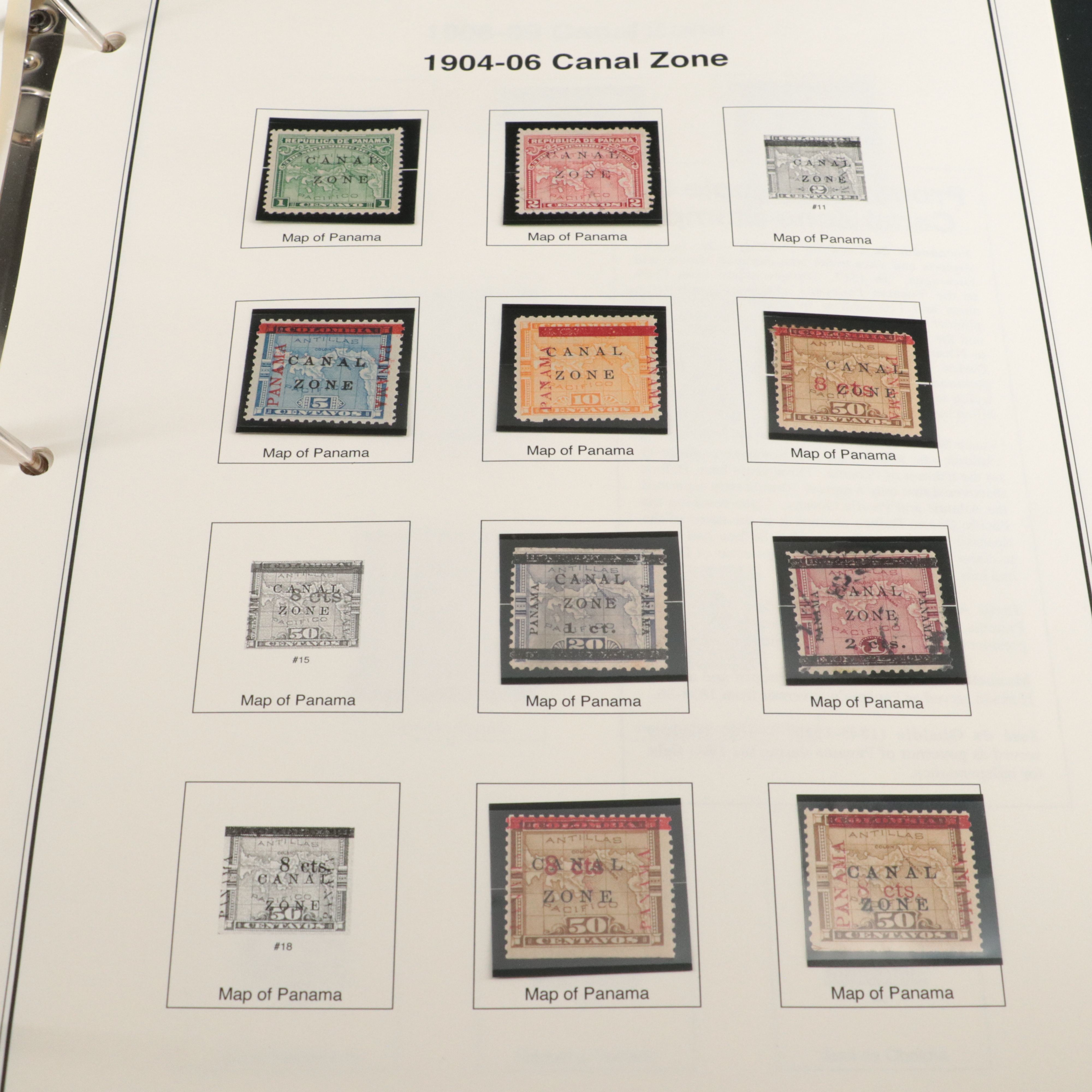 Canal Zone Postage Stamp Collection and U.S. Plate Block Collection