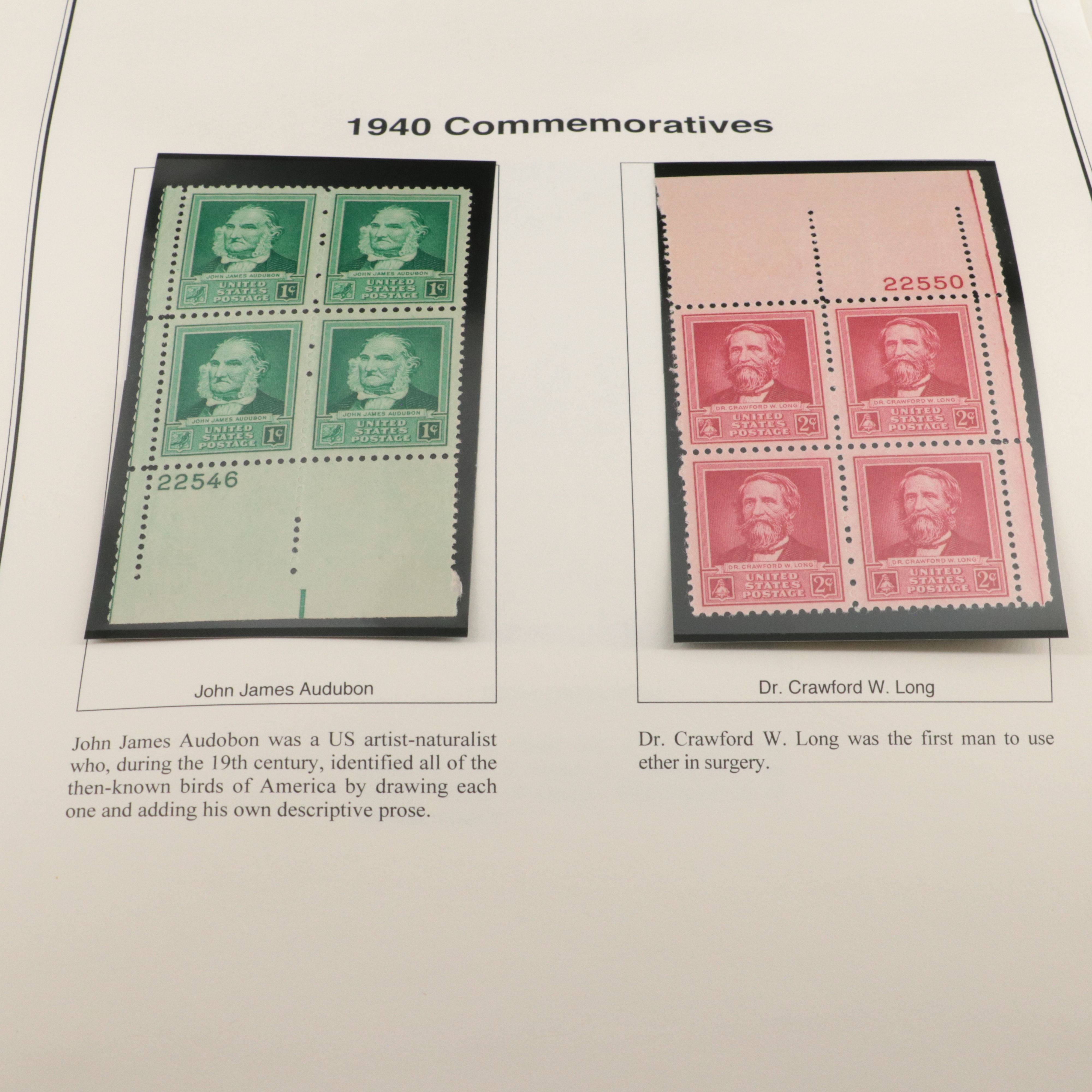 Canal Zone Postage Stamp Collection and U.S. Plate Block Collection