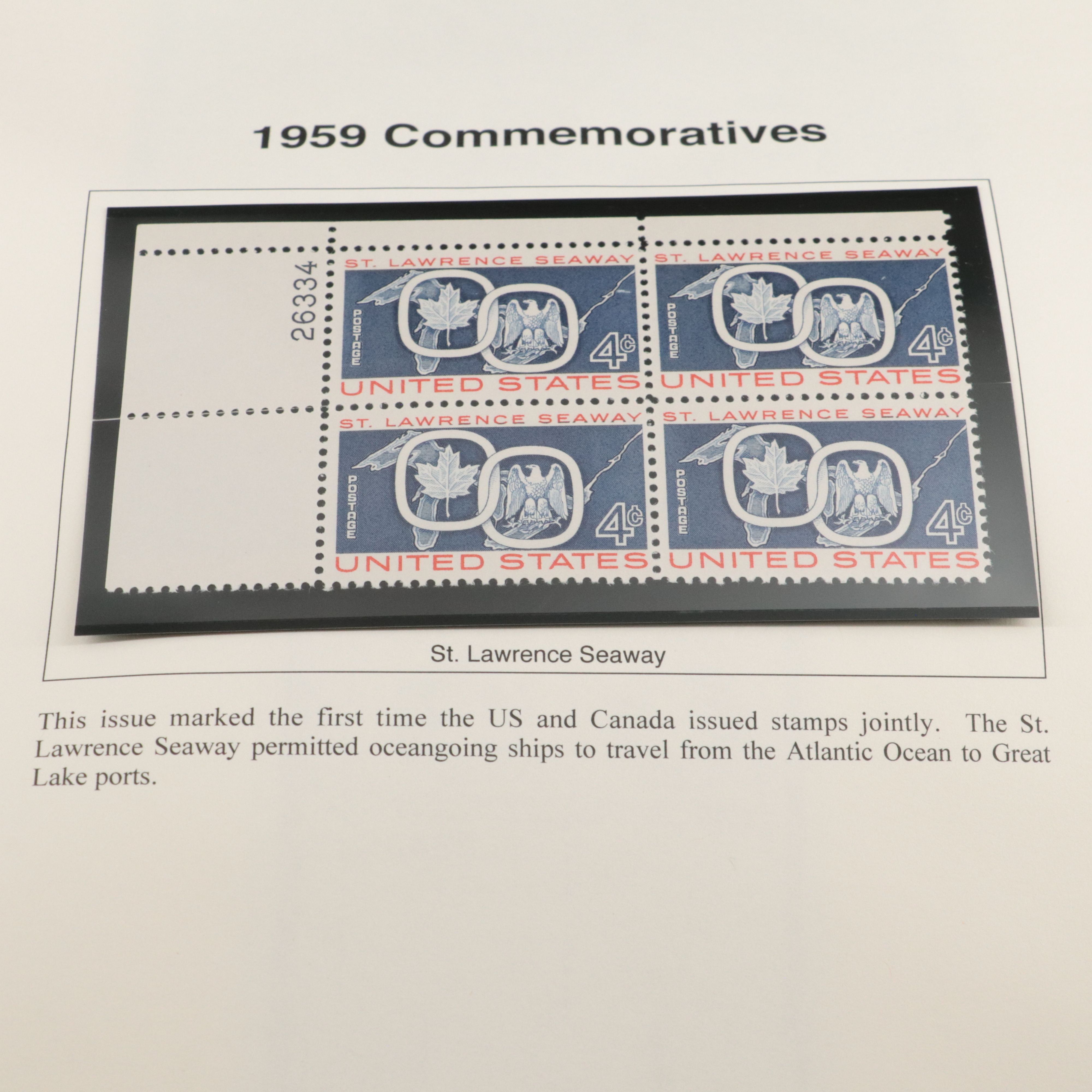 Canal Zone Postage Stamp Collection and U.S. Plate Block Collection