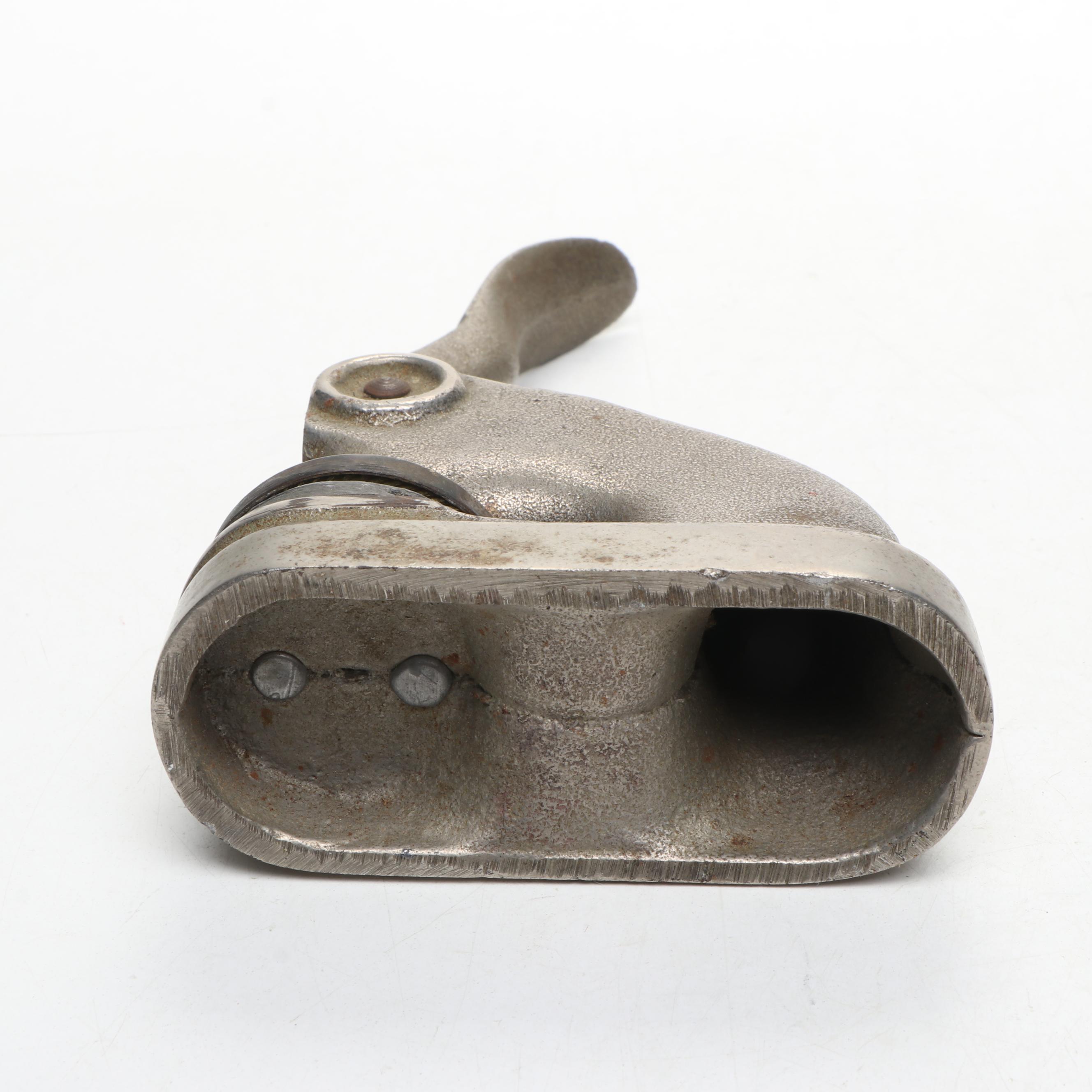 E. M. Mora Swedish Brass Christmas Bell with Embosser and Roebling Bridge Coin