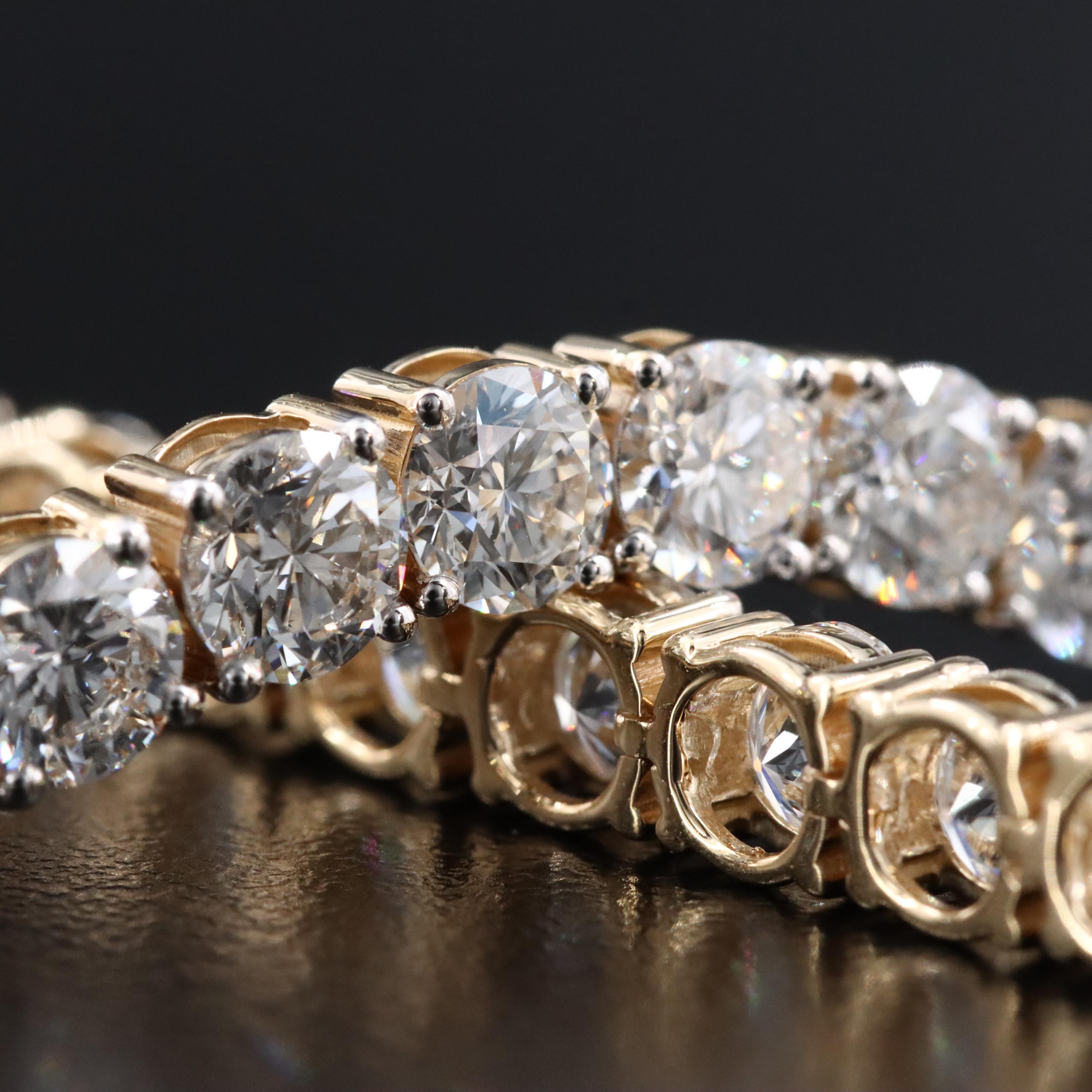 14K 12.54 CTW Lab Grown Diamond Line Bracelet