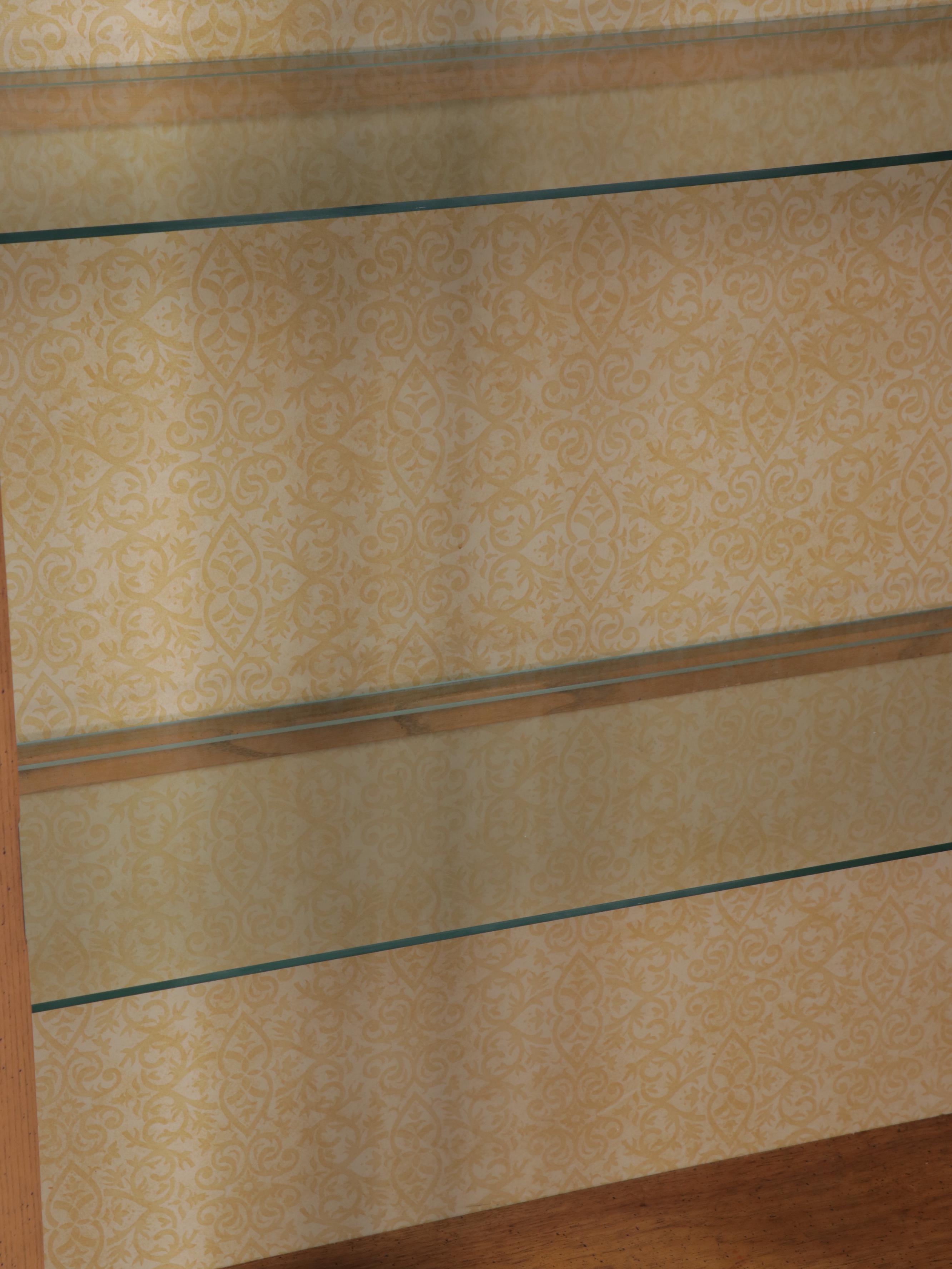 Stanley Furniture Faux Bamboo and Cane China Cabinet, Late 20th Century