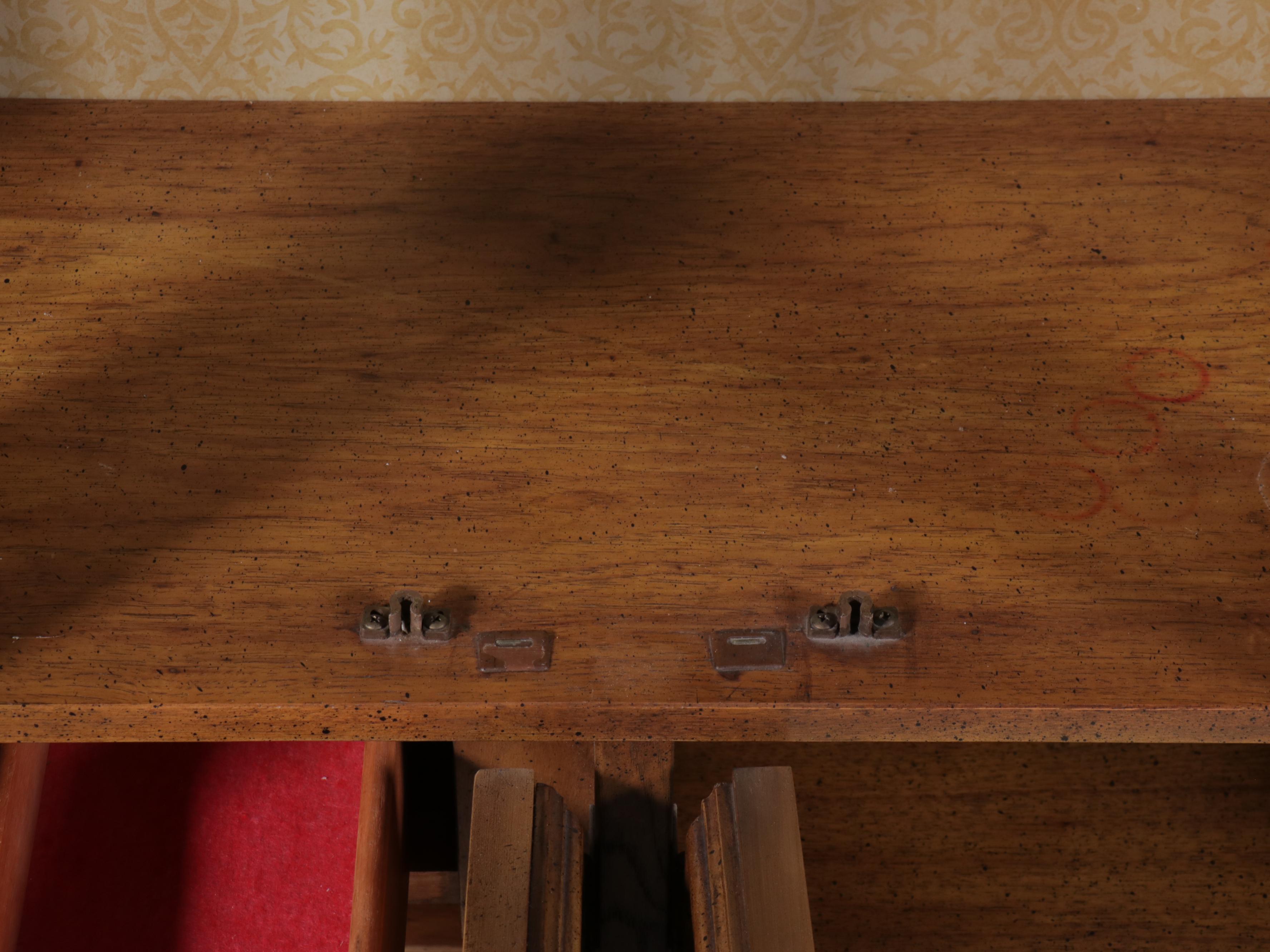 Stanley Furniture Faux Bamboo and Cane China Cabinet, Late 20th Century