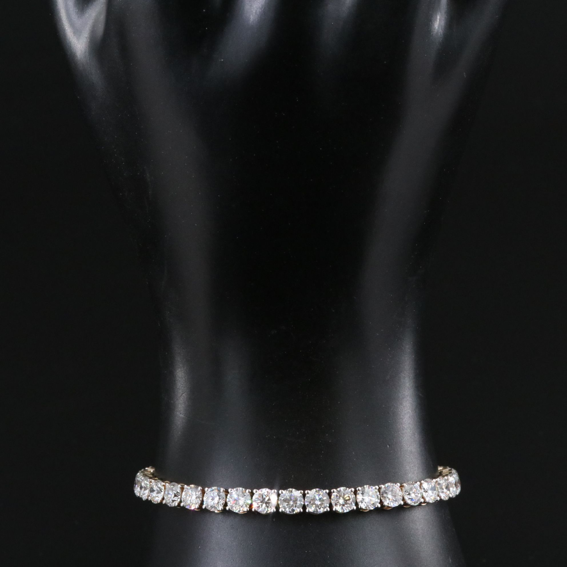 14K 12.62 CTW Lab Grown Diamond Line Bracelet