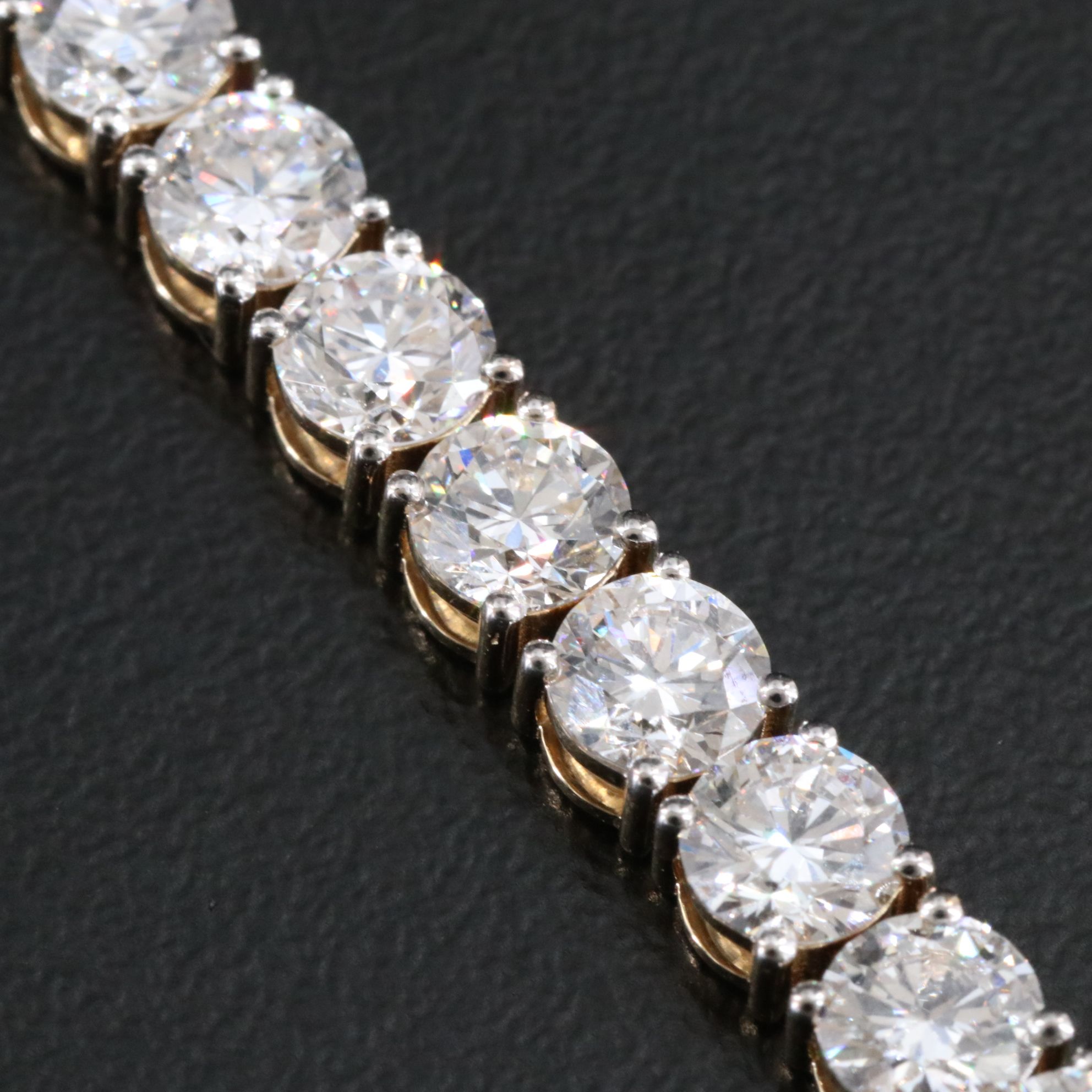 14K 12.62 CTW Lab Grown Diamond Line Bracelet