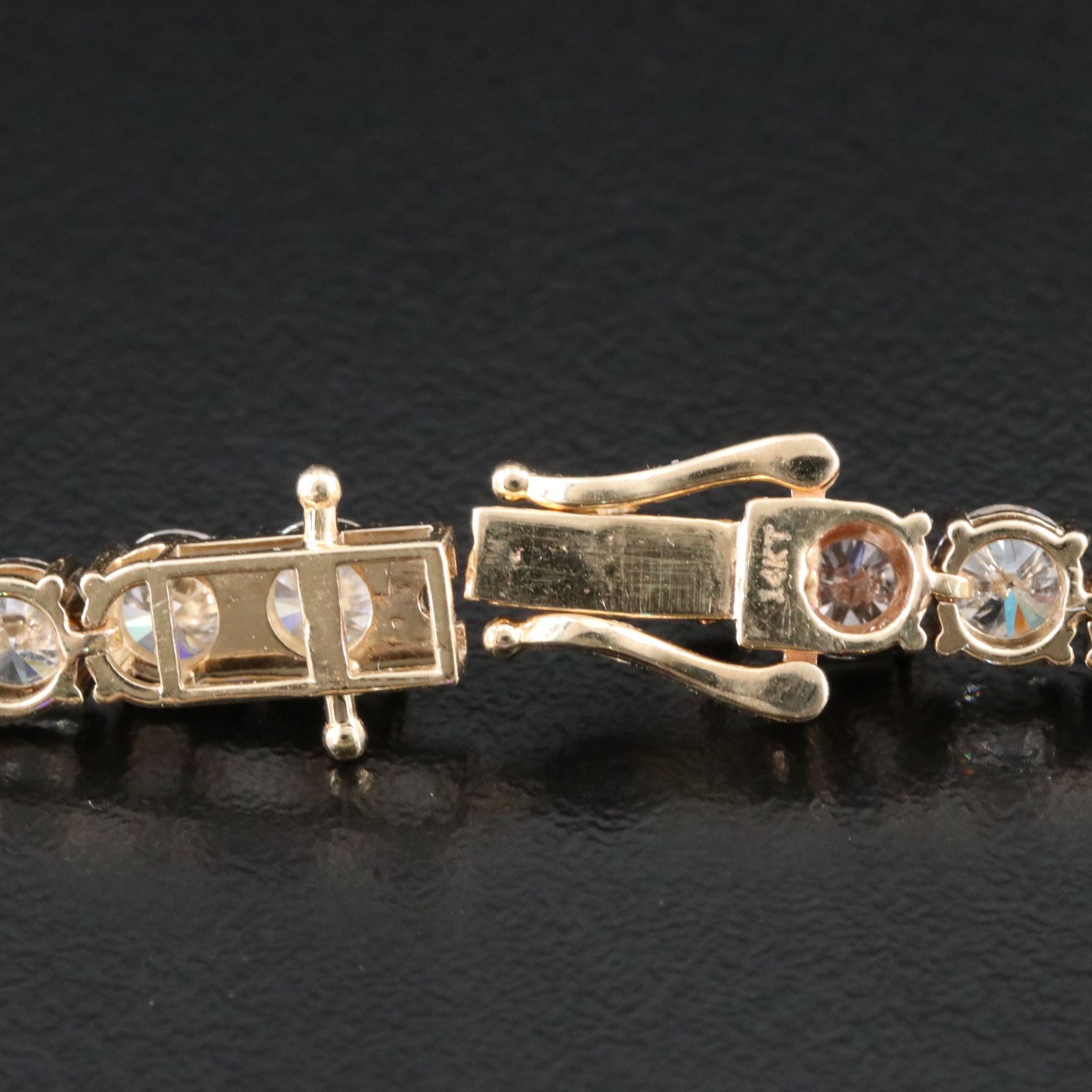 14K 12.62 CTW Lab Grown Diamond Line Bracelet