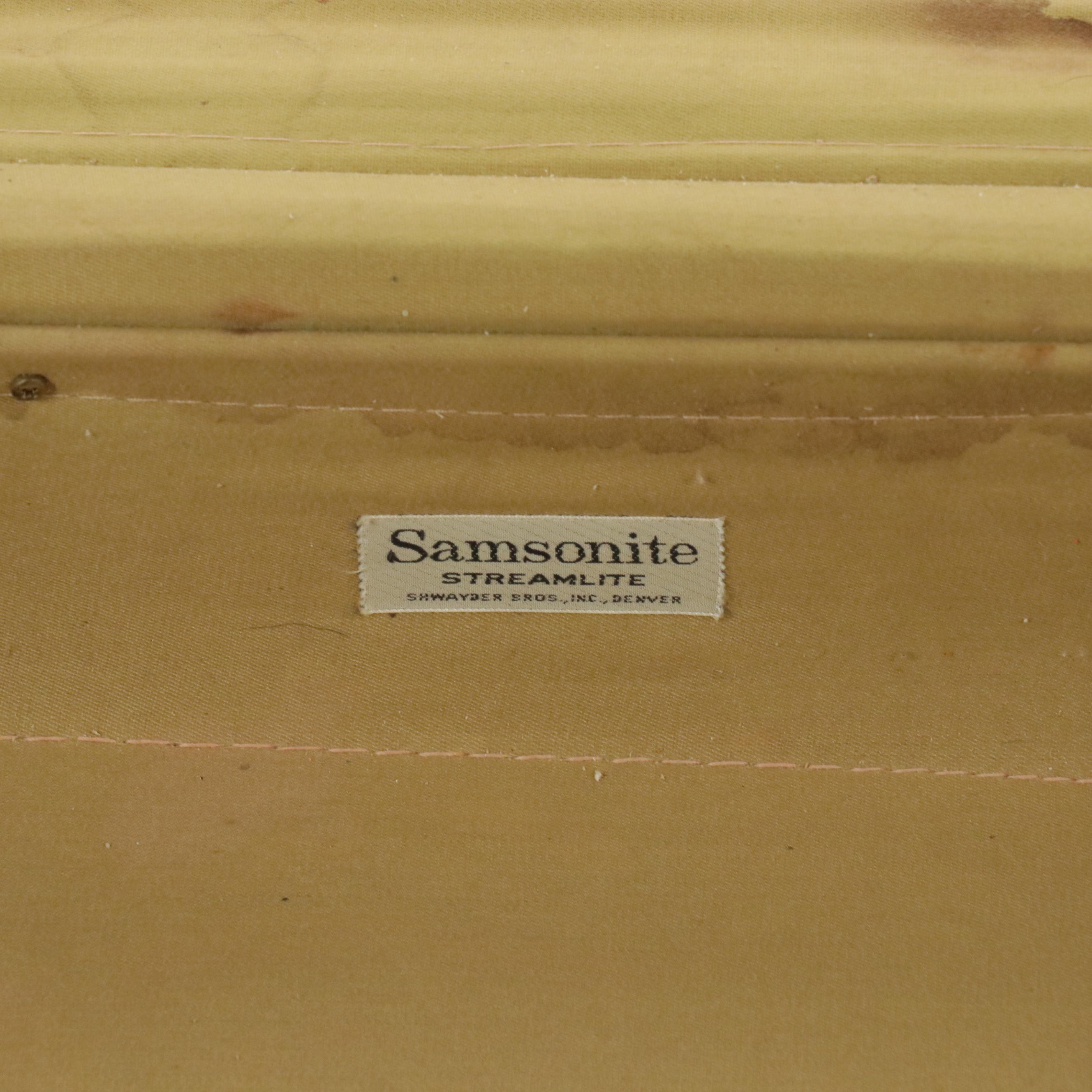 Samsonite Streamlite 3-Piece Luggage Set, Mid-20th Century
