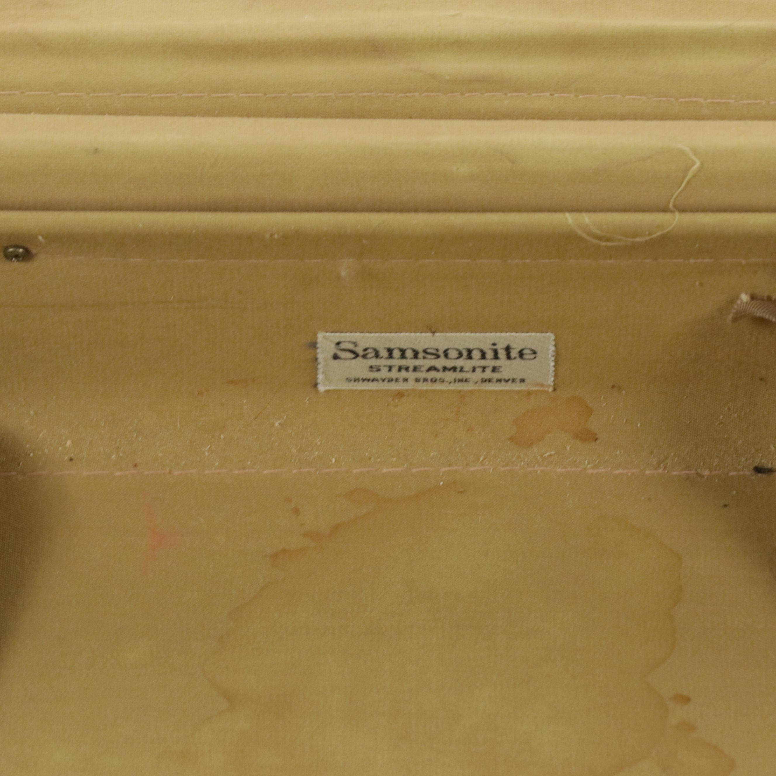 Samsonite Streamlite 3-Piece Luggage Set, Mid-20th Century