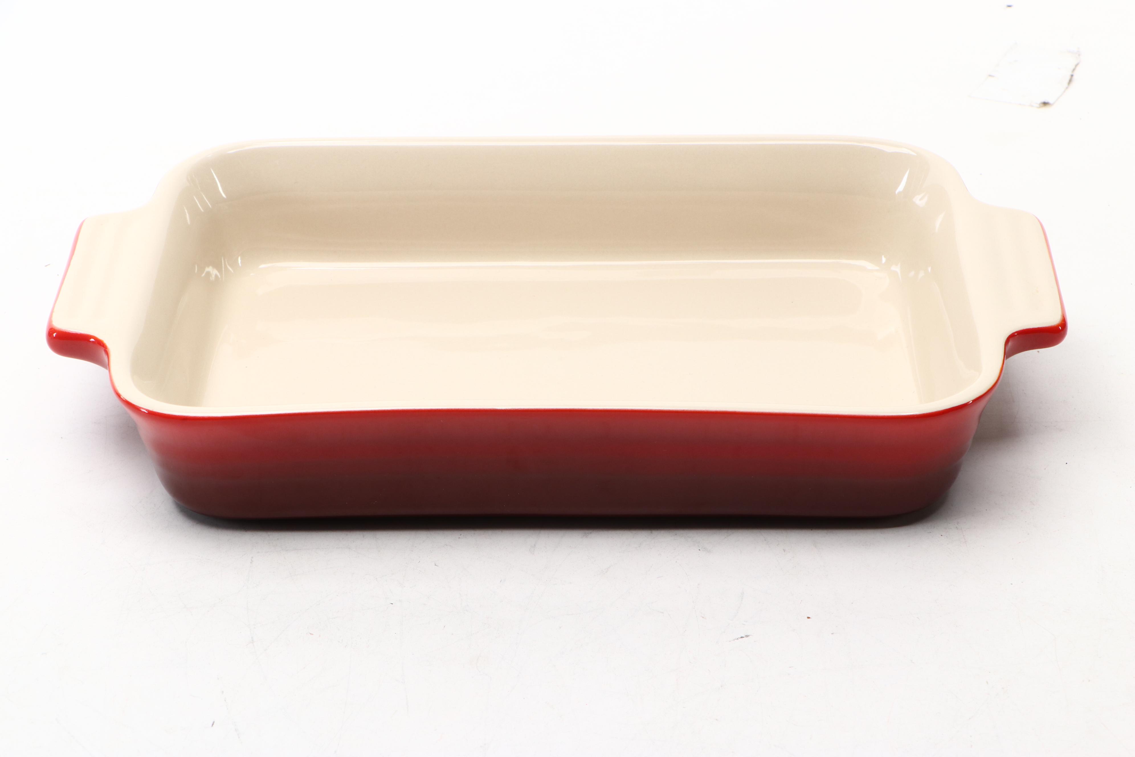 Le Creuset Cerise Stoneware Baking Dishes and Shakers