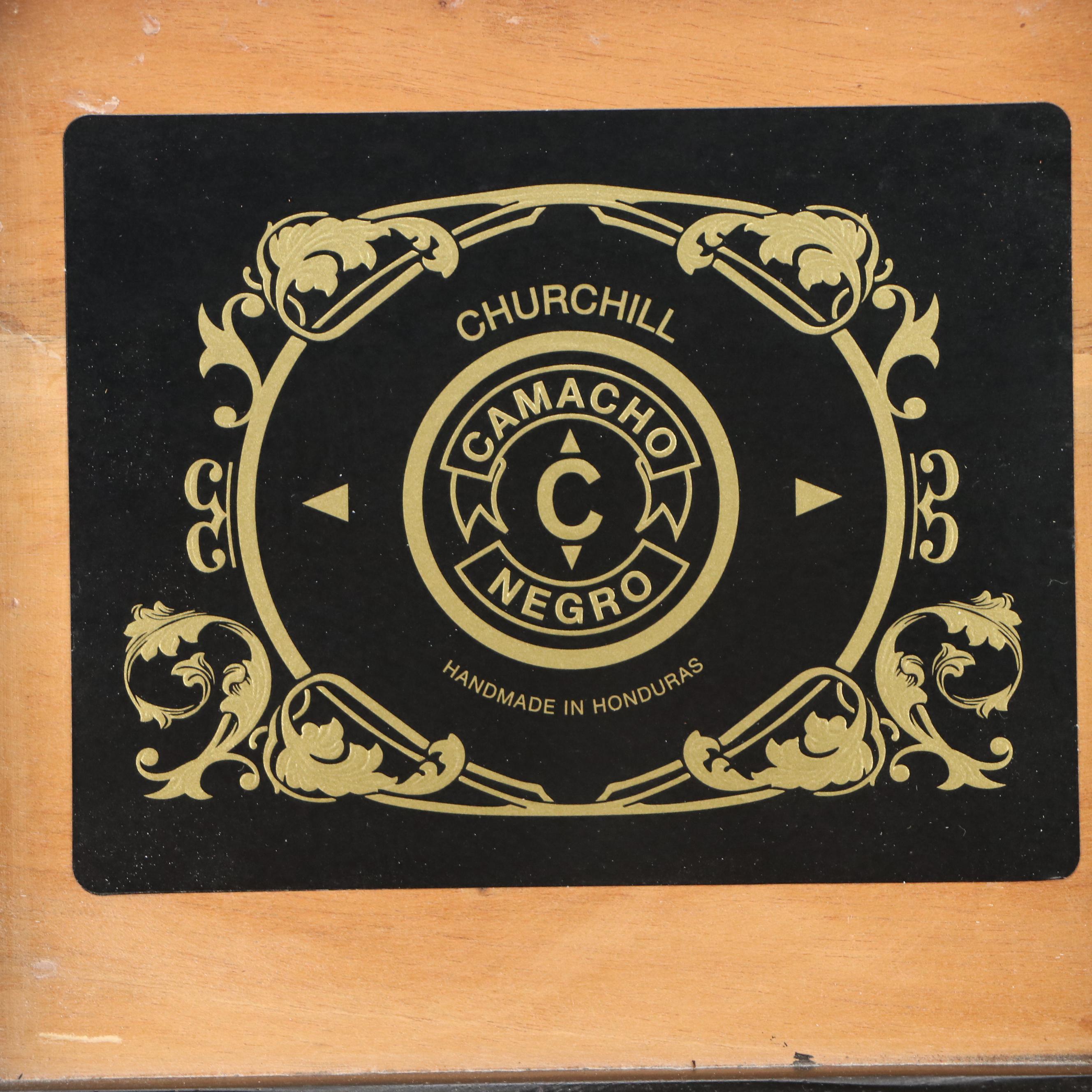 Camacho Negro Churchill Cigar Boxes