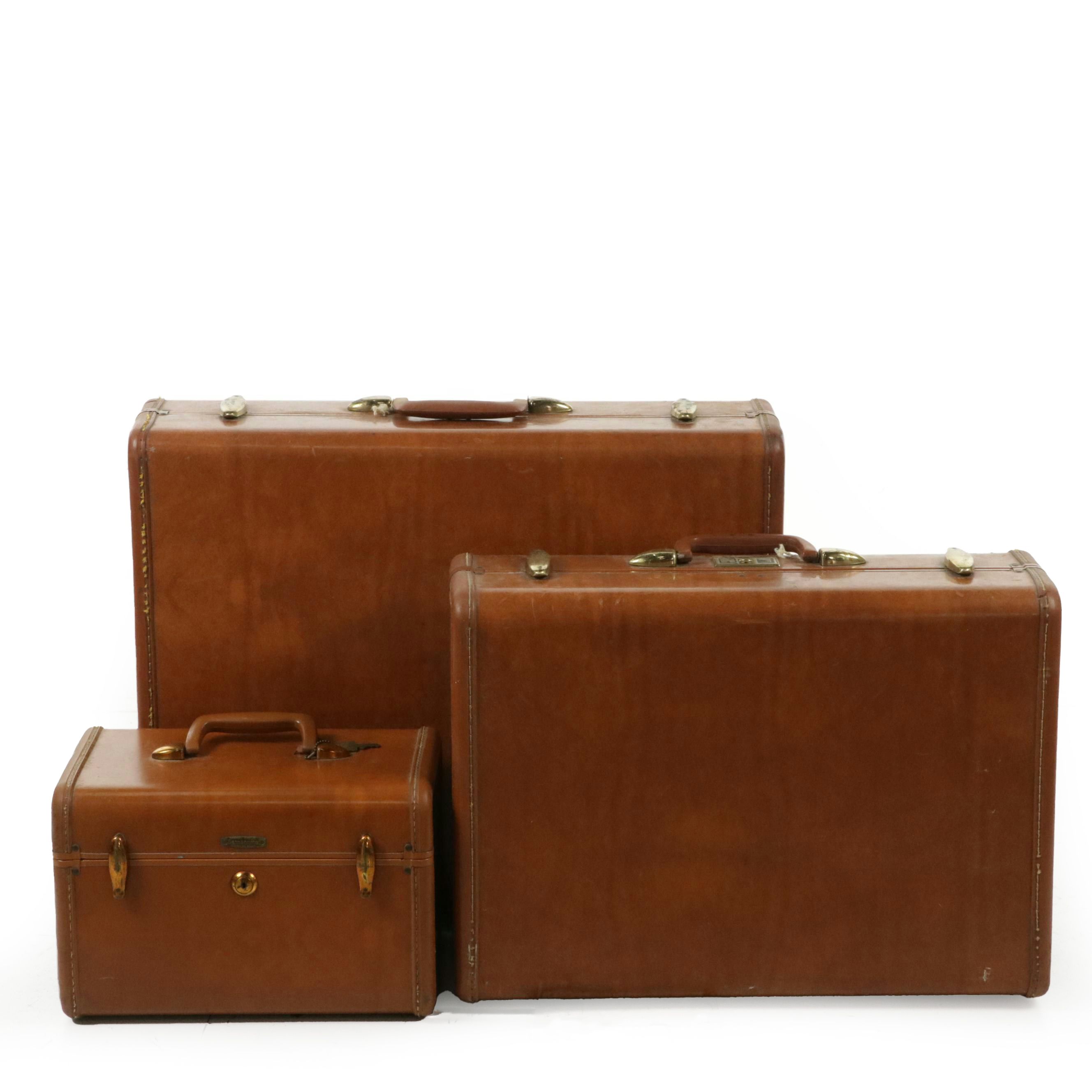 Samsonite Streamlite 3-Piece Luggage Set, Mid-20th Century